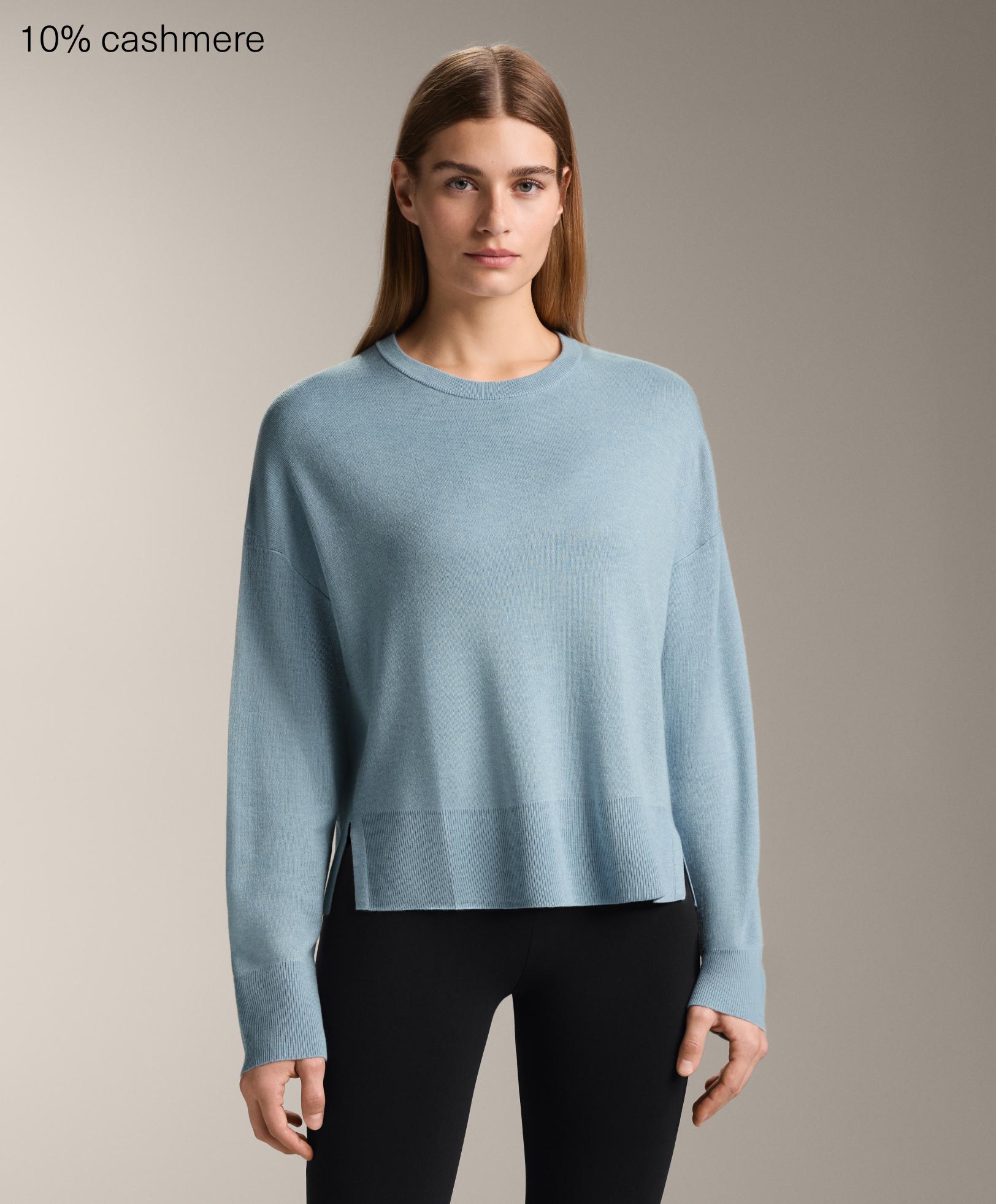 Πουλόβερ με στρογγυλή λαιμόκοψη 10% cashmere - Εκπτώσεις Πουλόβερ με στρογγυλή λαιμόκοψη 10% cashmere - Εκπτώσεις