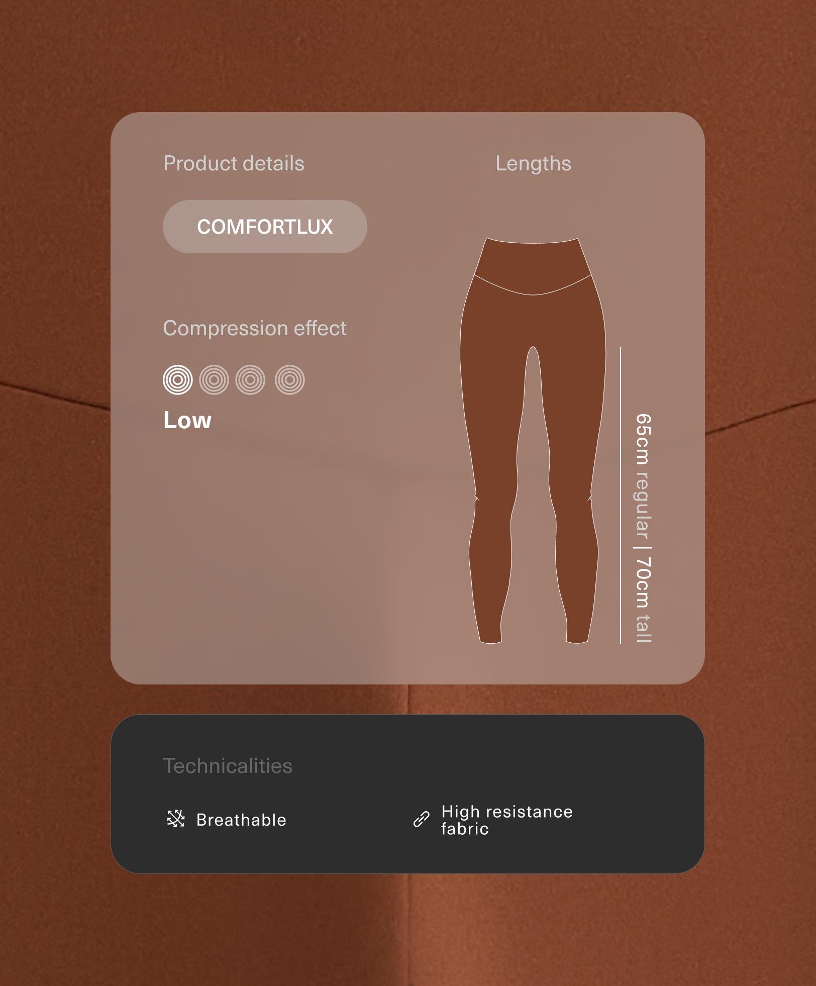 Knöchellange Comfortlux Leggings, höher Bund