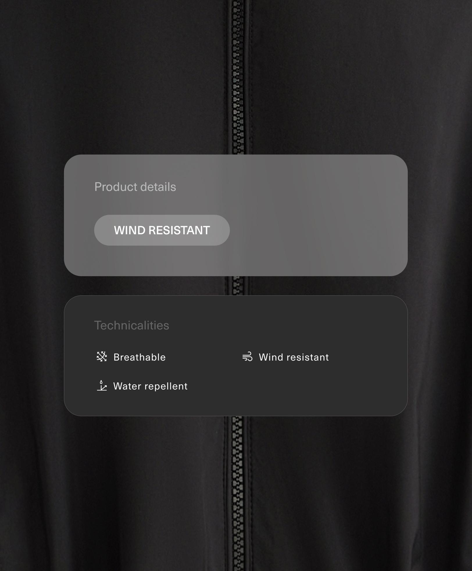 Long water-repellent windbreaker - Sale