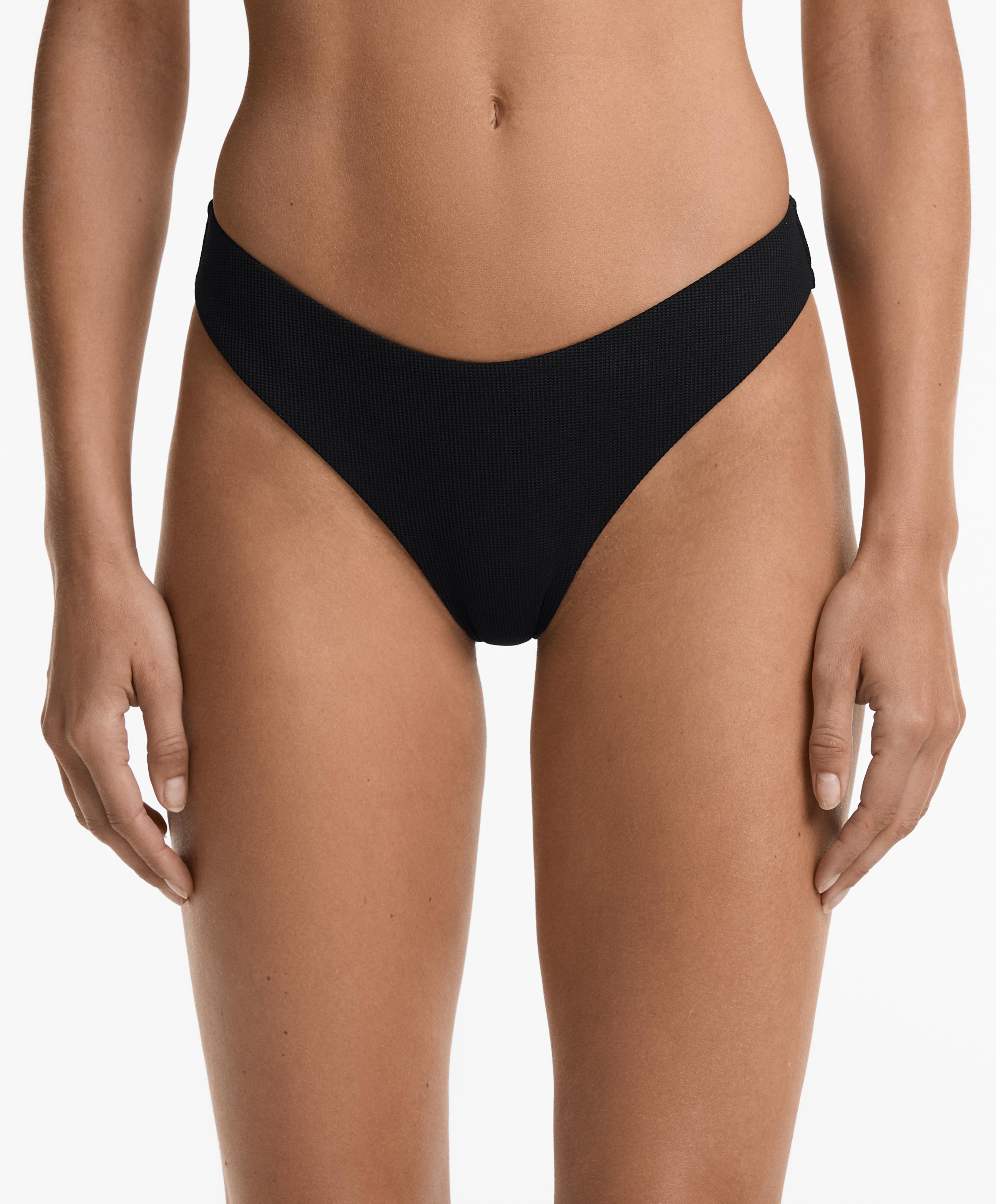 Bikini braga brasileña corte U piqué Bikini braga brasileña corte U piqué