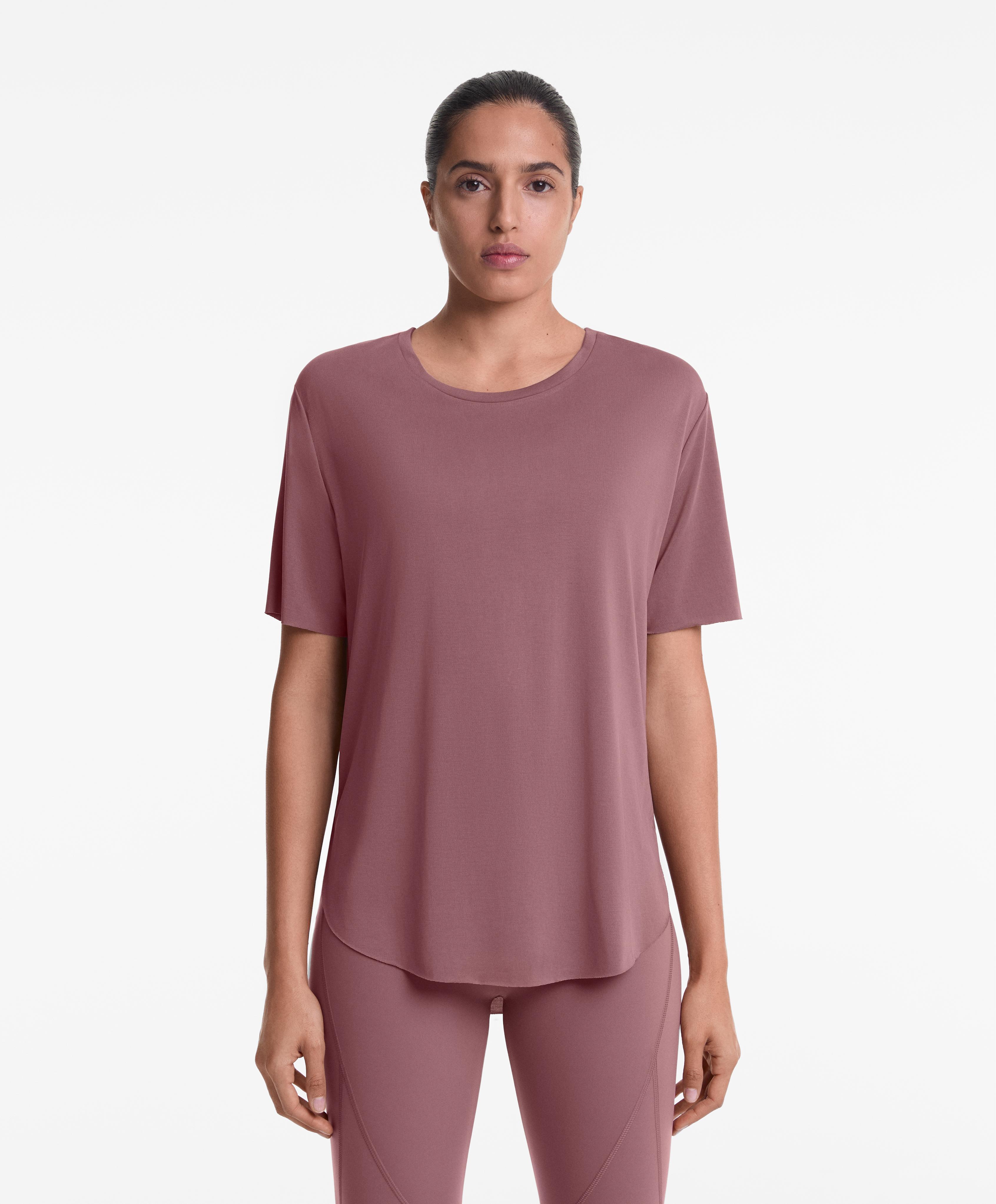 T-shirt en mélange de modal à manches courtes