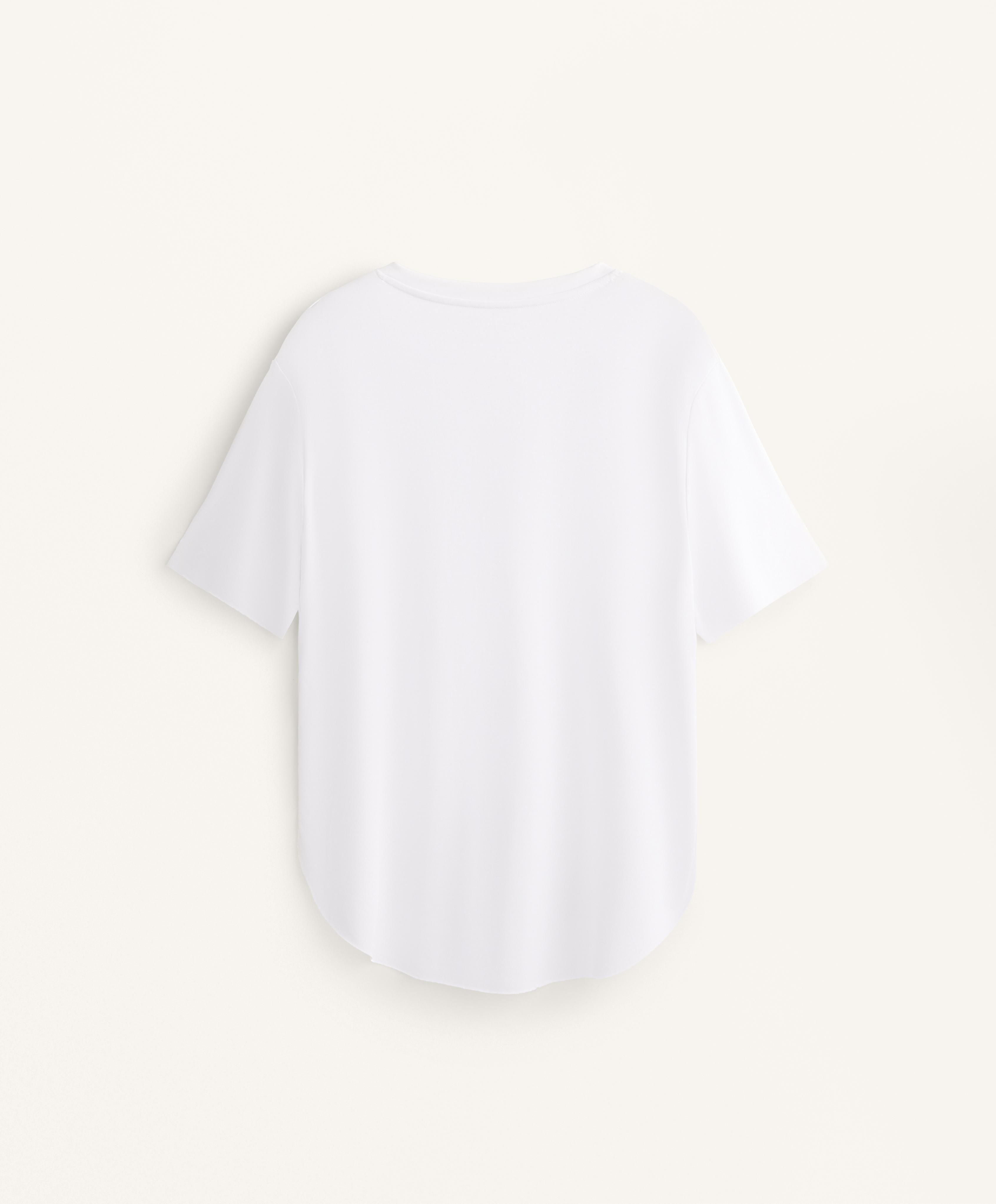Modal blend V-neck T-shirt