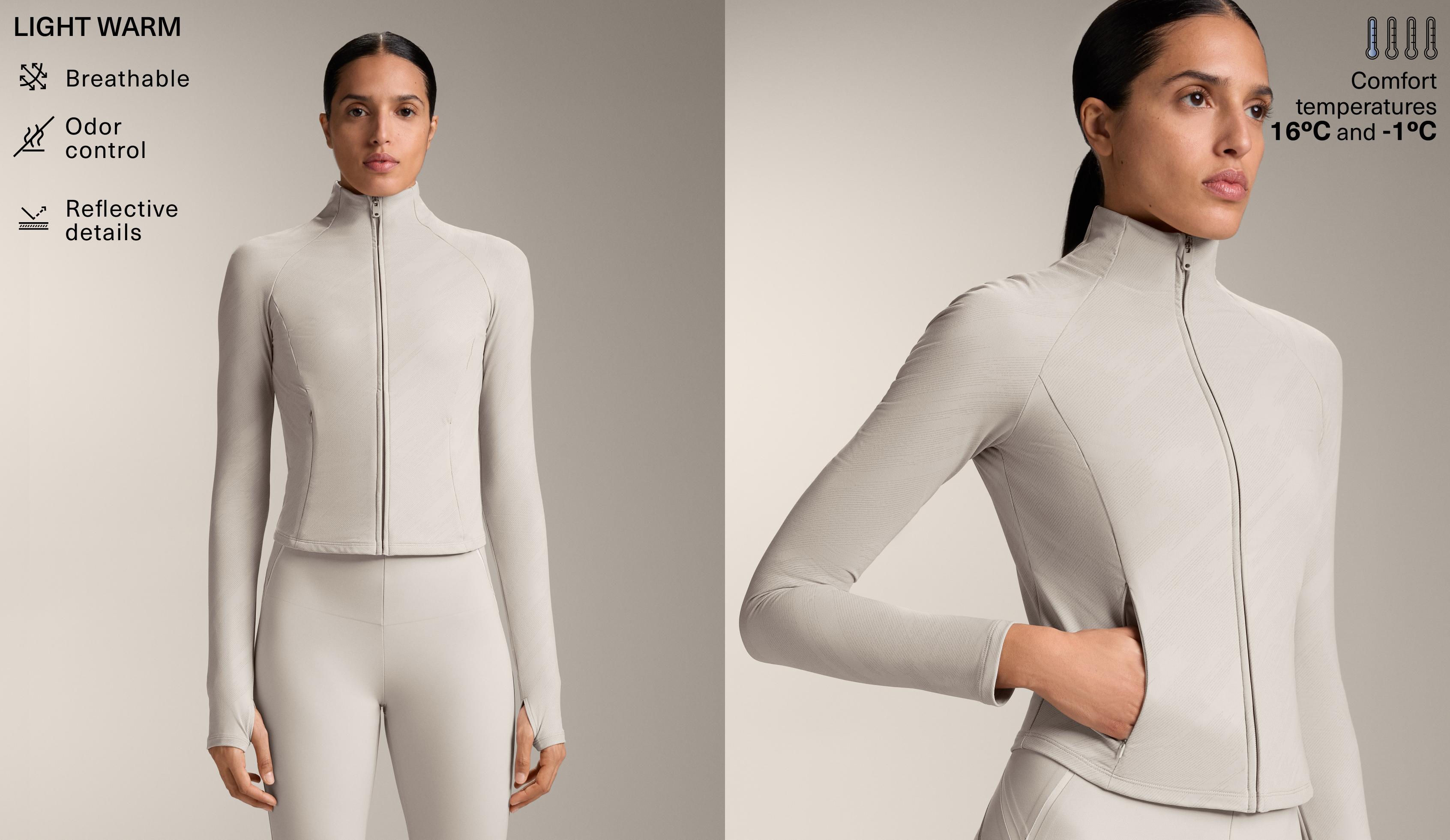 Light warm reflective technical jacket Light warm reflective technical jacket