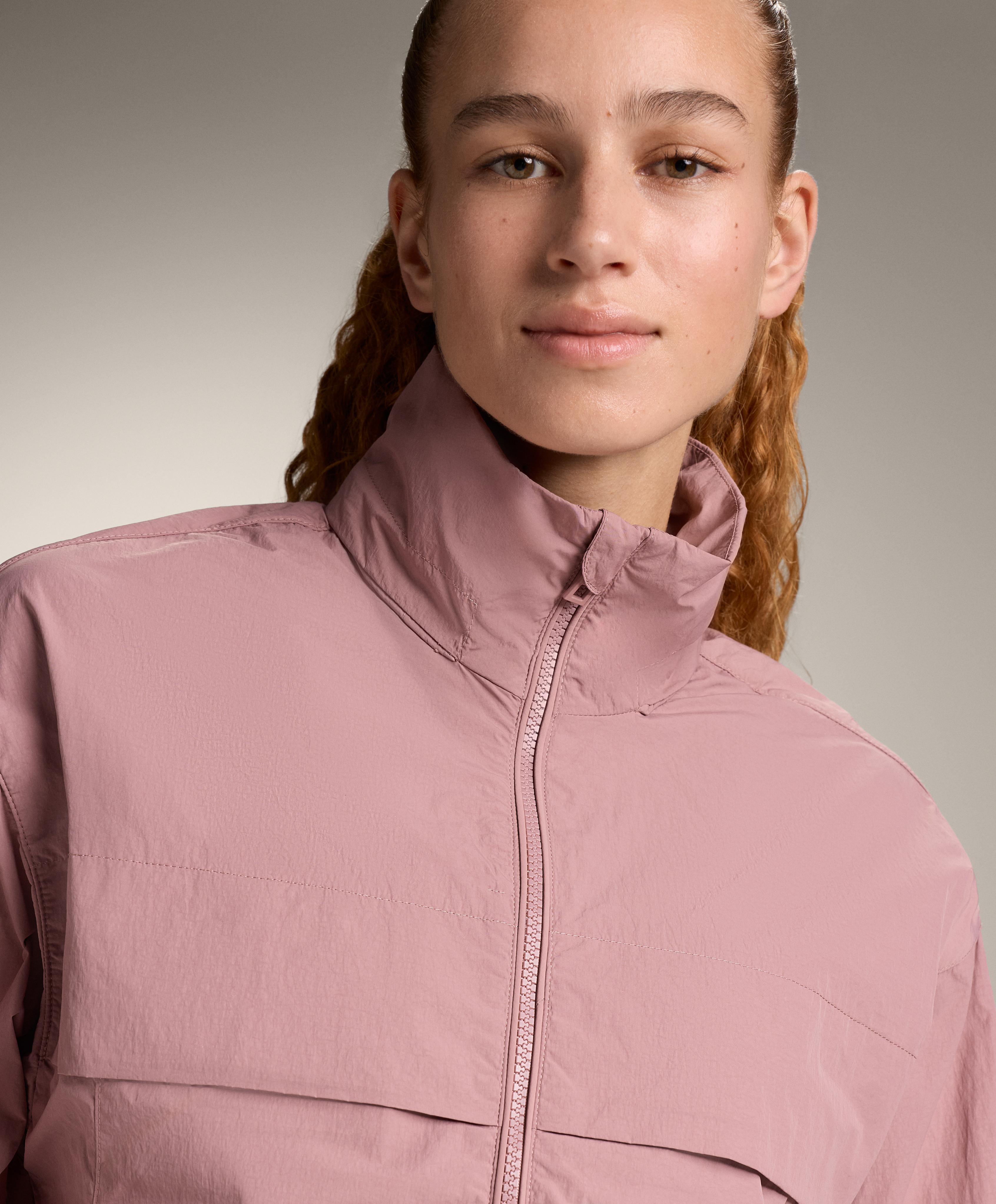 Water-repellent track jacket — SOFT PINK