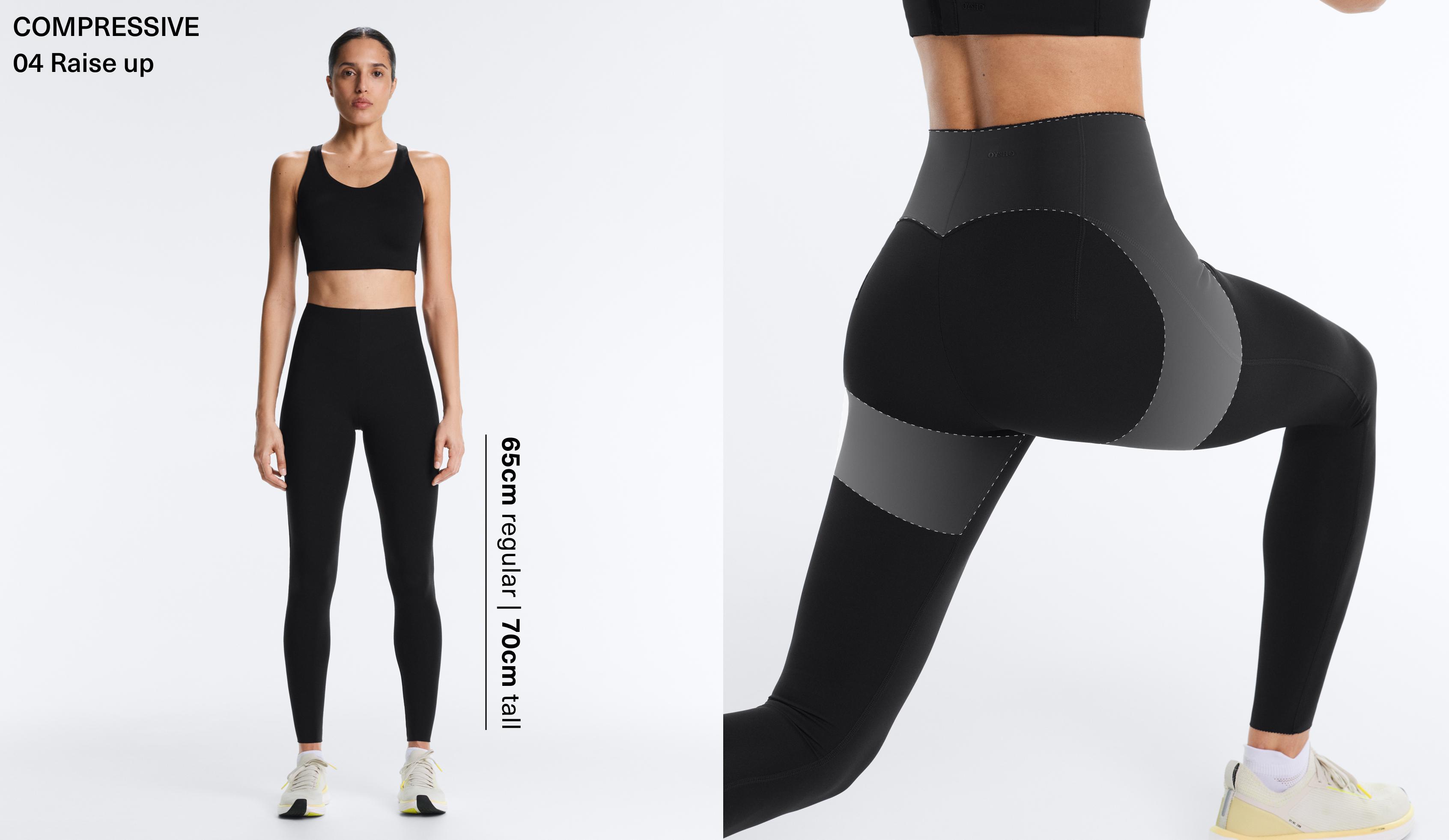 High-waisted Compressive raise up ankle-length leggings High-waisted Compressive raise up ankle-length leggings