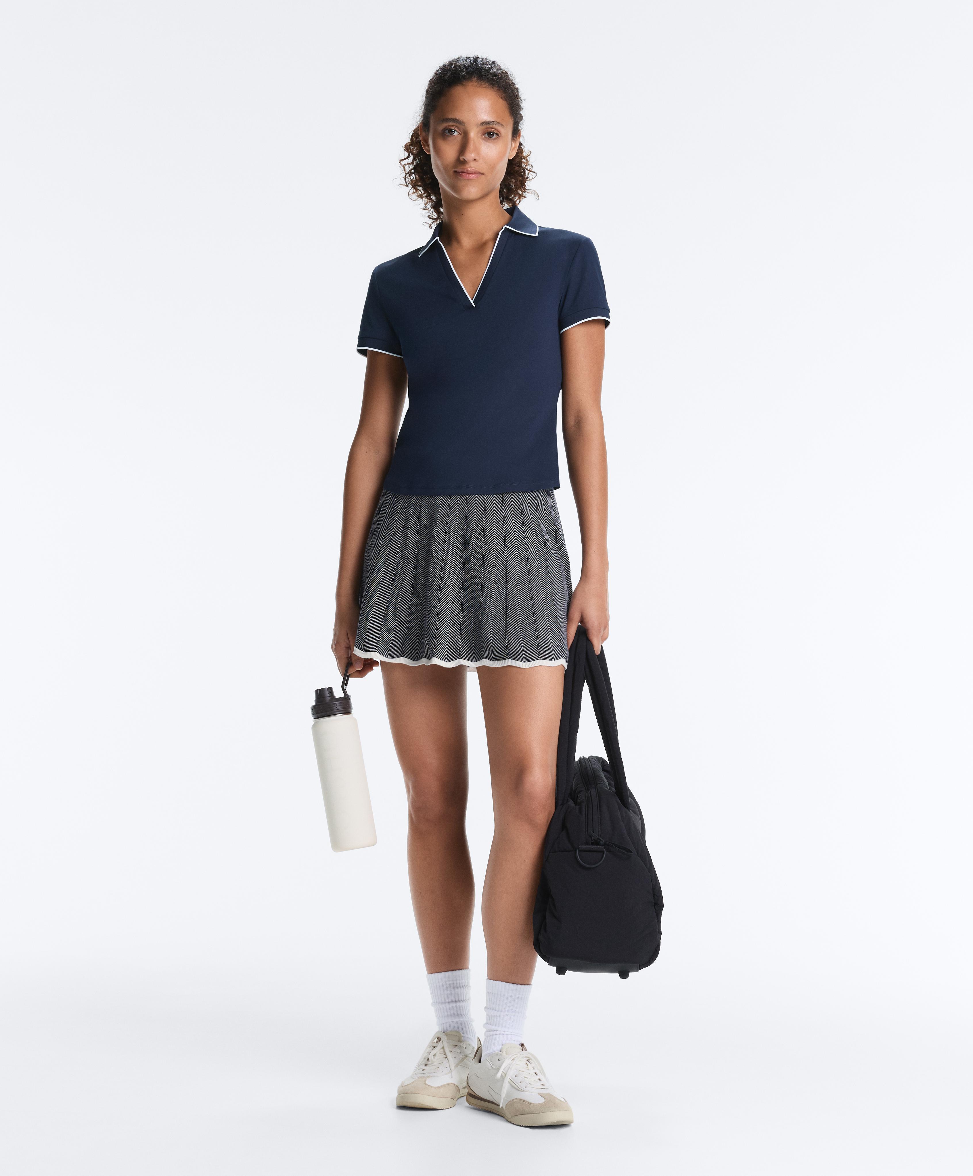 Short-sleeved Comfortlux polo shirt — NAVY BLUE