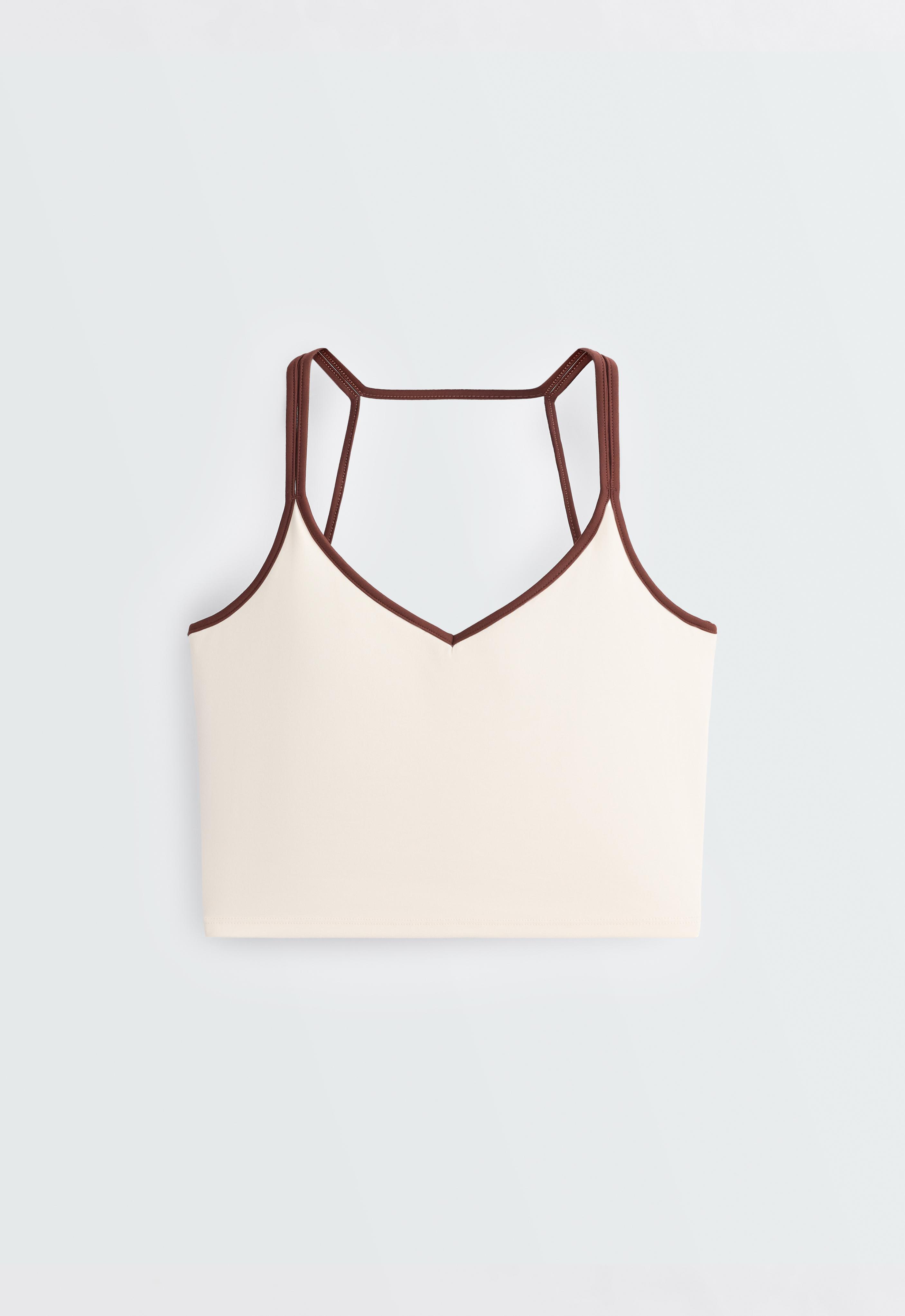 Comfortlux contrast strap tank top Comfortlux contrast strap tank top