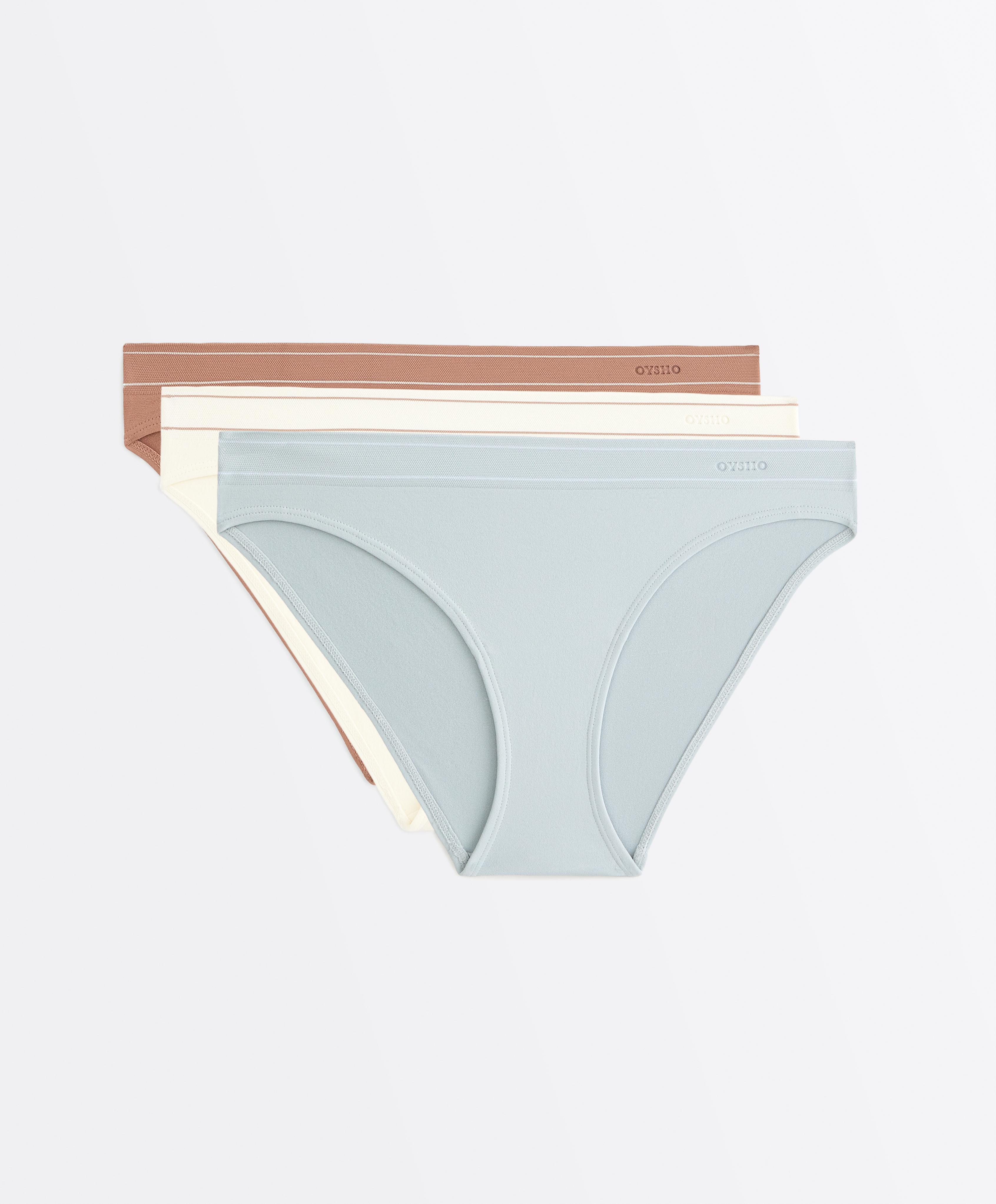 3 seamless soft touch contrast logo classic briefs