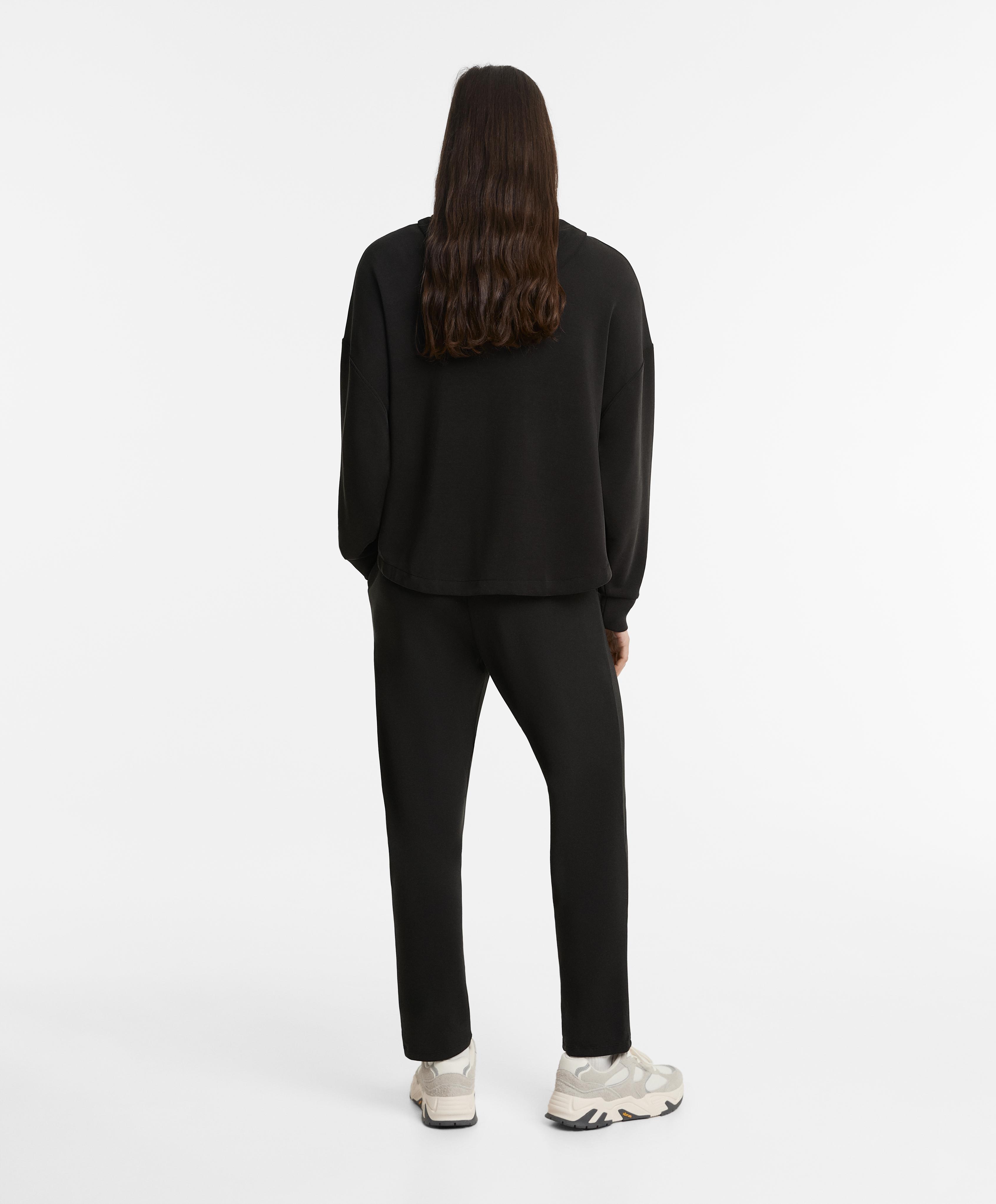 Black tracksuit with modal