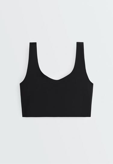 Perfect-adapt medium-support sports bra with cups — BLACK 8