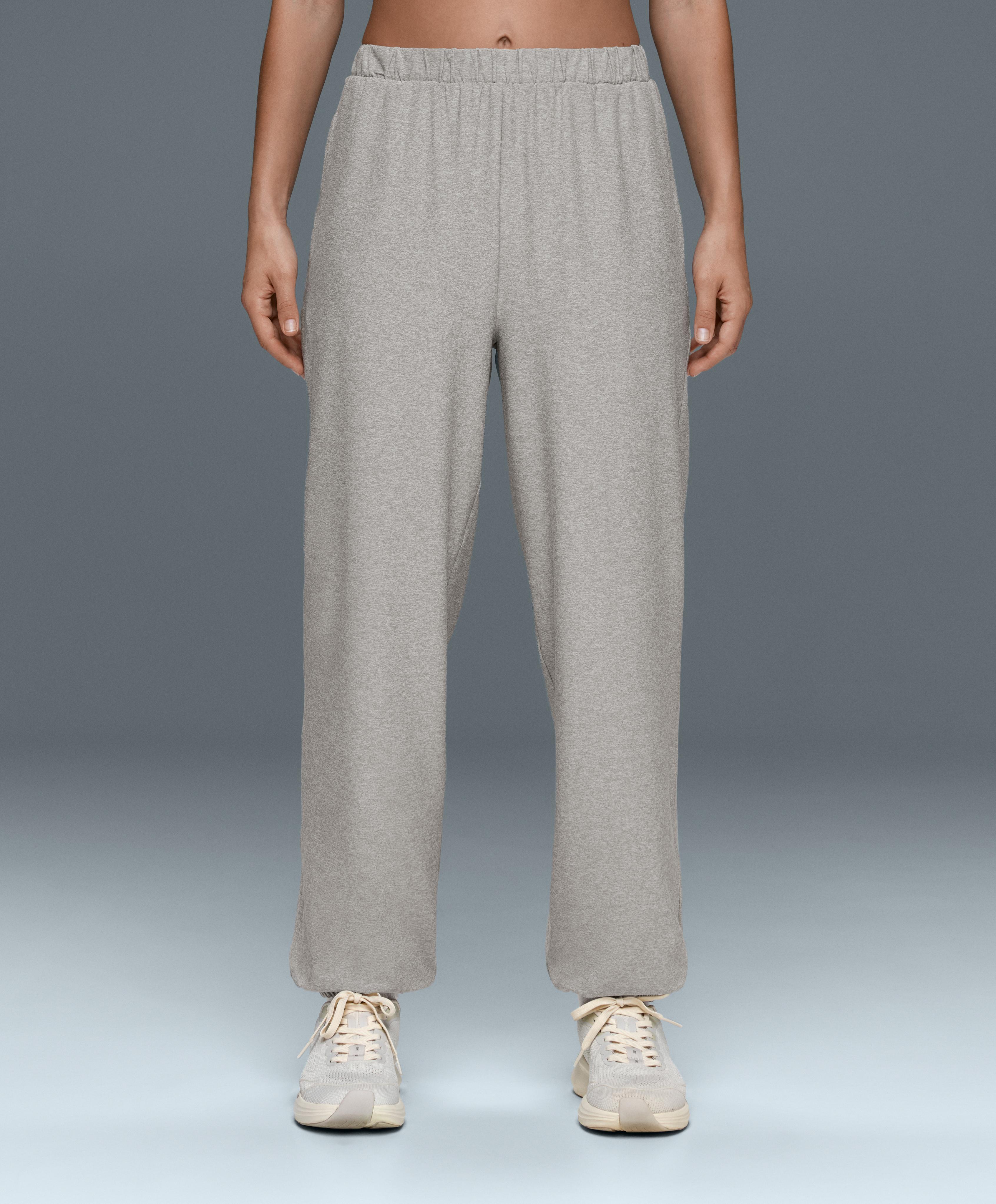Comfortlux heathered joggers — GREY MELANGE