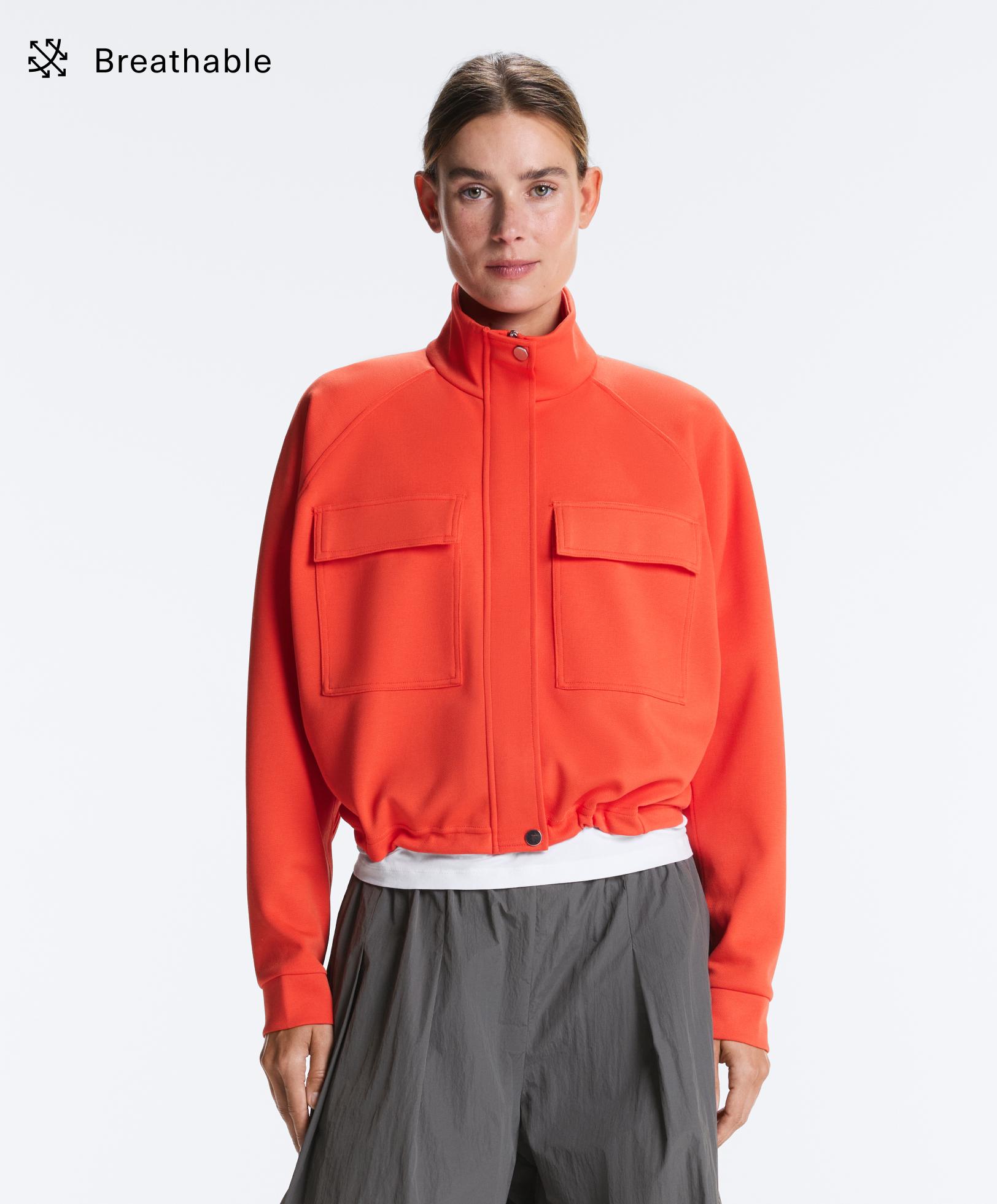 Куртка піке з кишенями та бавовною