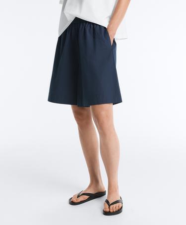 100% cotton Bermuda shorts — NAVY BLUE 3
