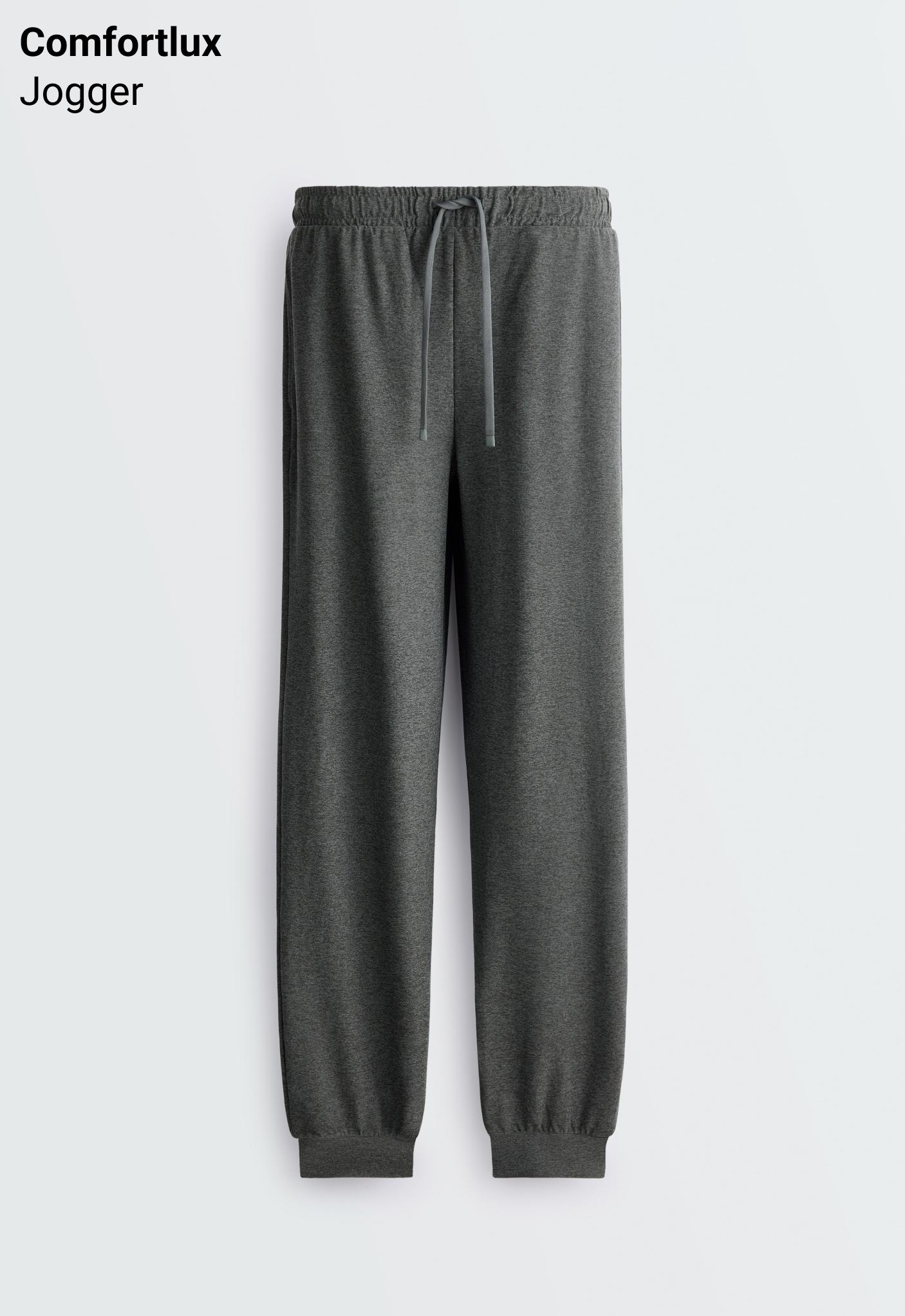 Παντελόνι jogger mid rise Comfortlux μελανζέ