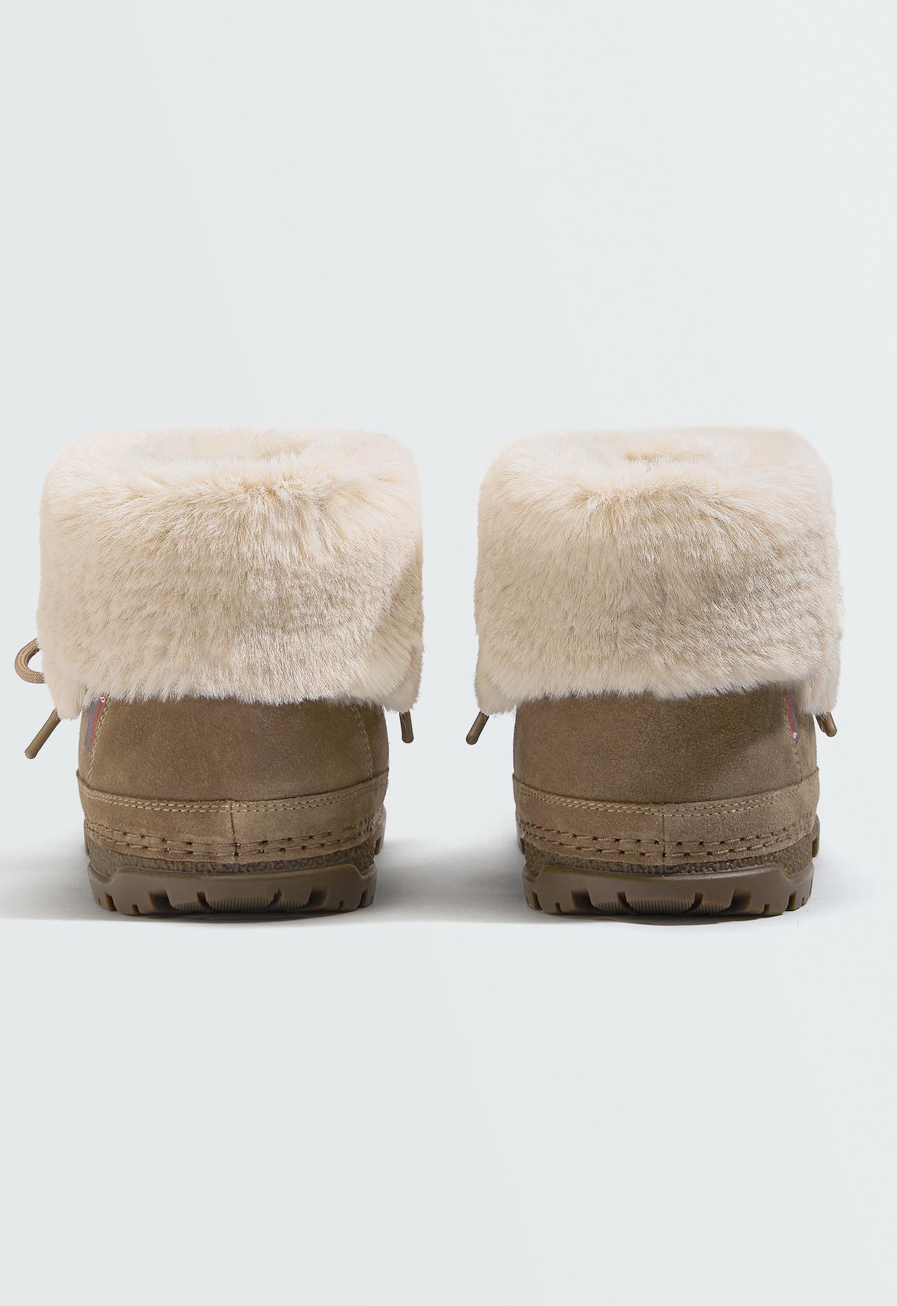 Technical suede lace-up boot — MINK