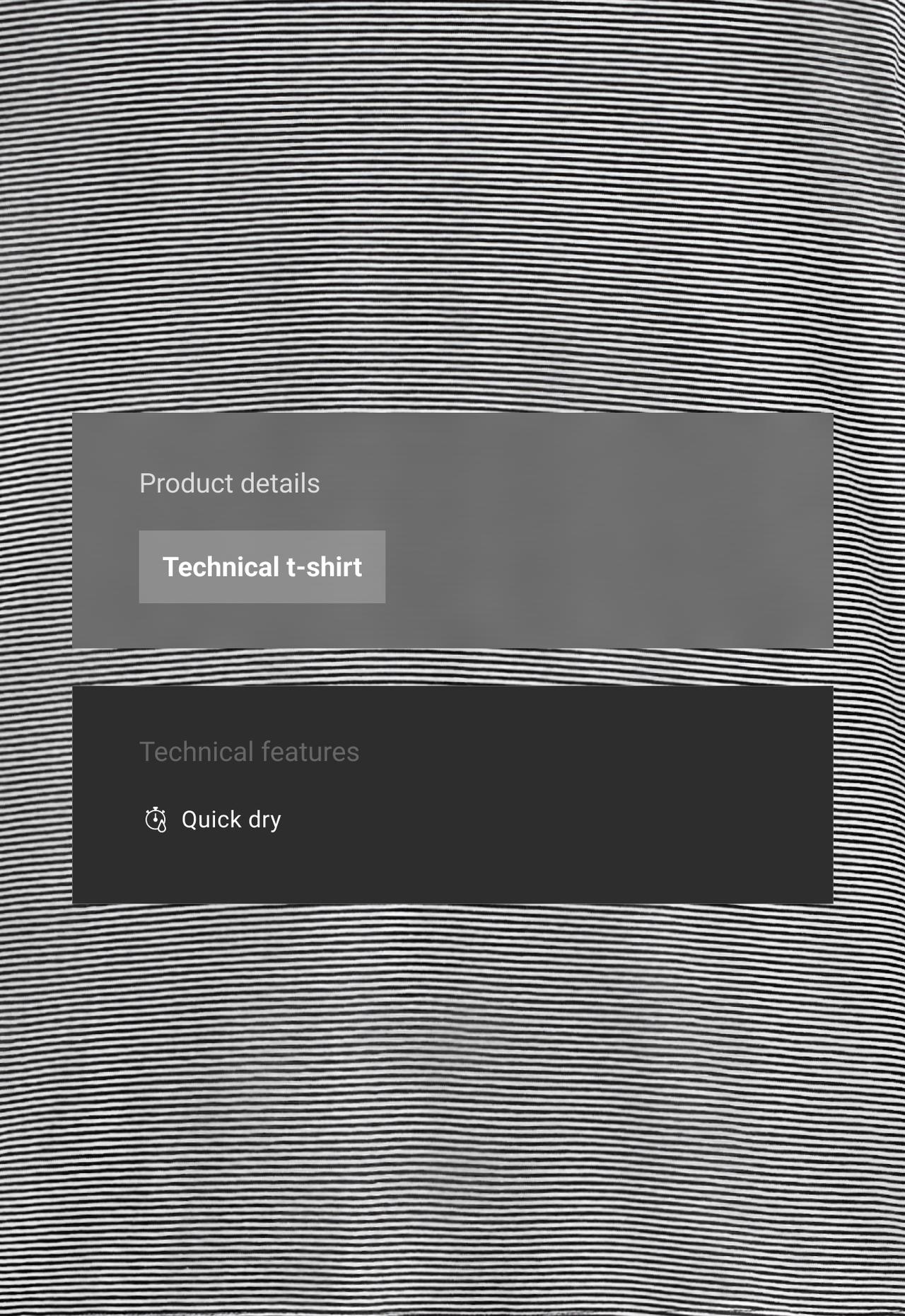 Regular long sleeve striped t-shirt — BLACK