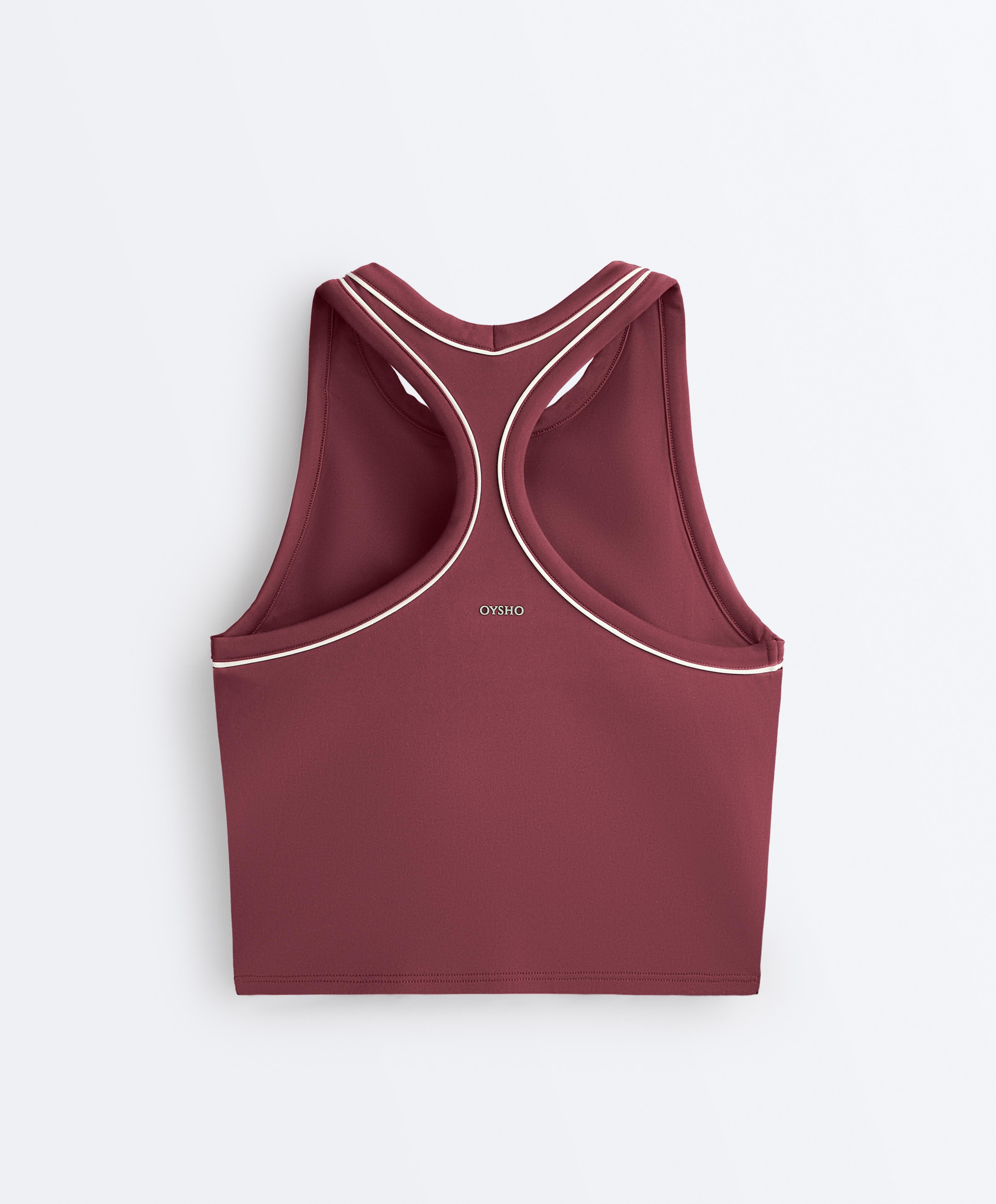 Comfortlux halterneck tank top — CHERRY