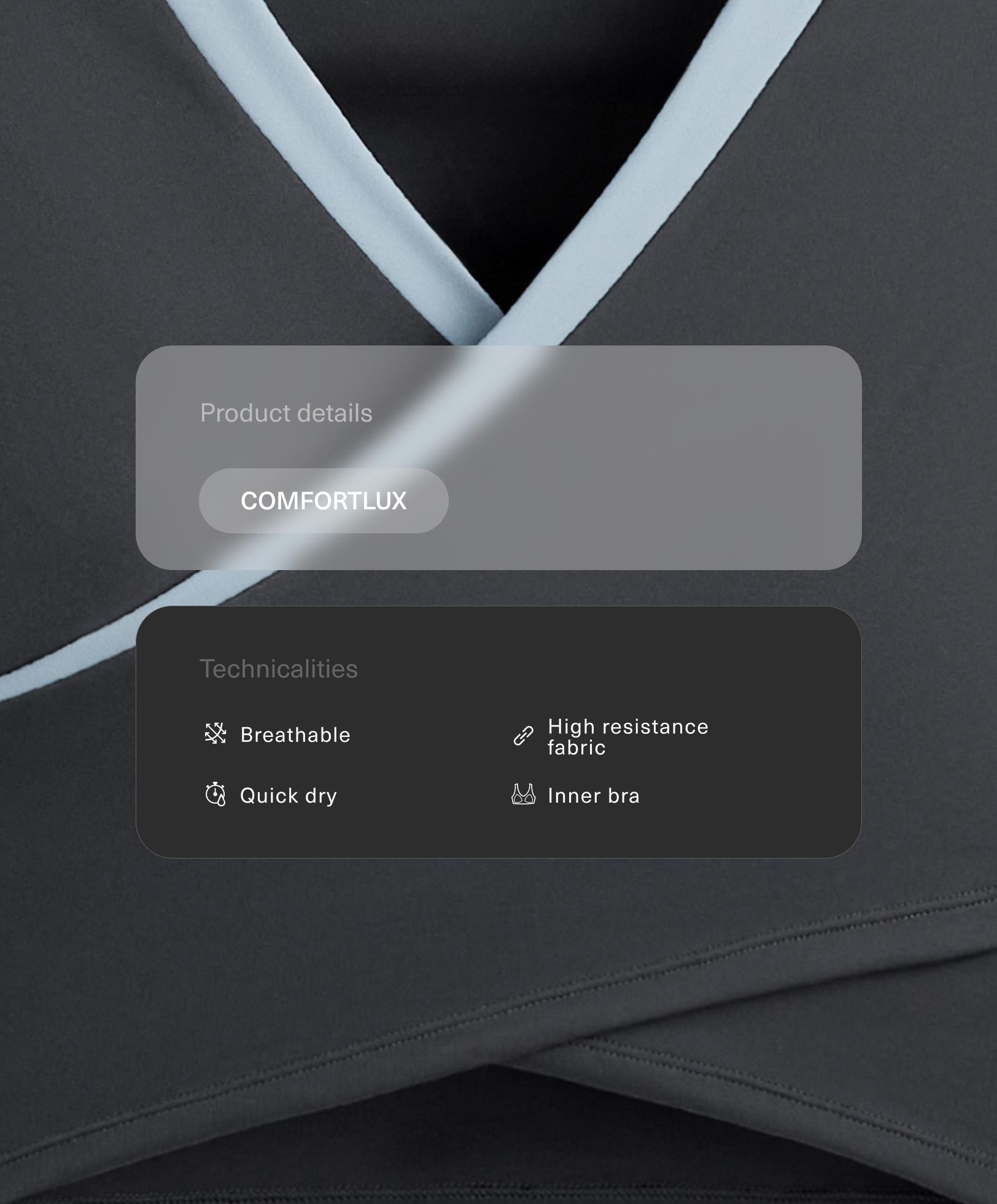 Tank top Comfortlux contraste manga larga Tank top Comfortlux contraste manga larga