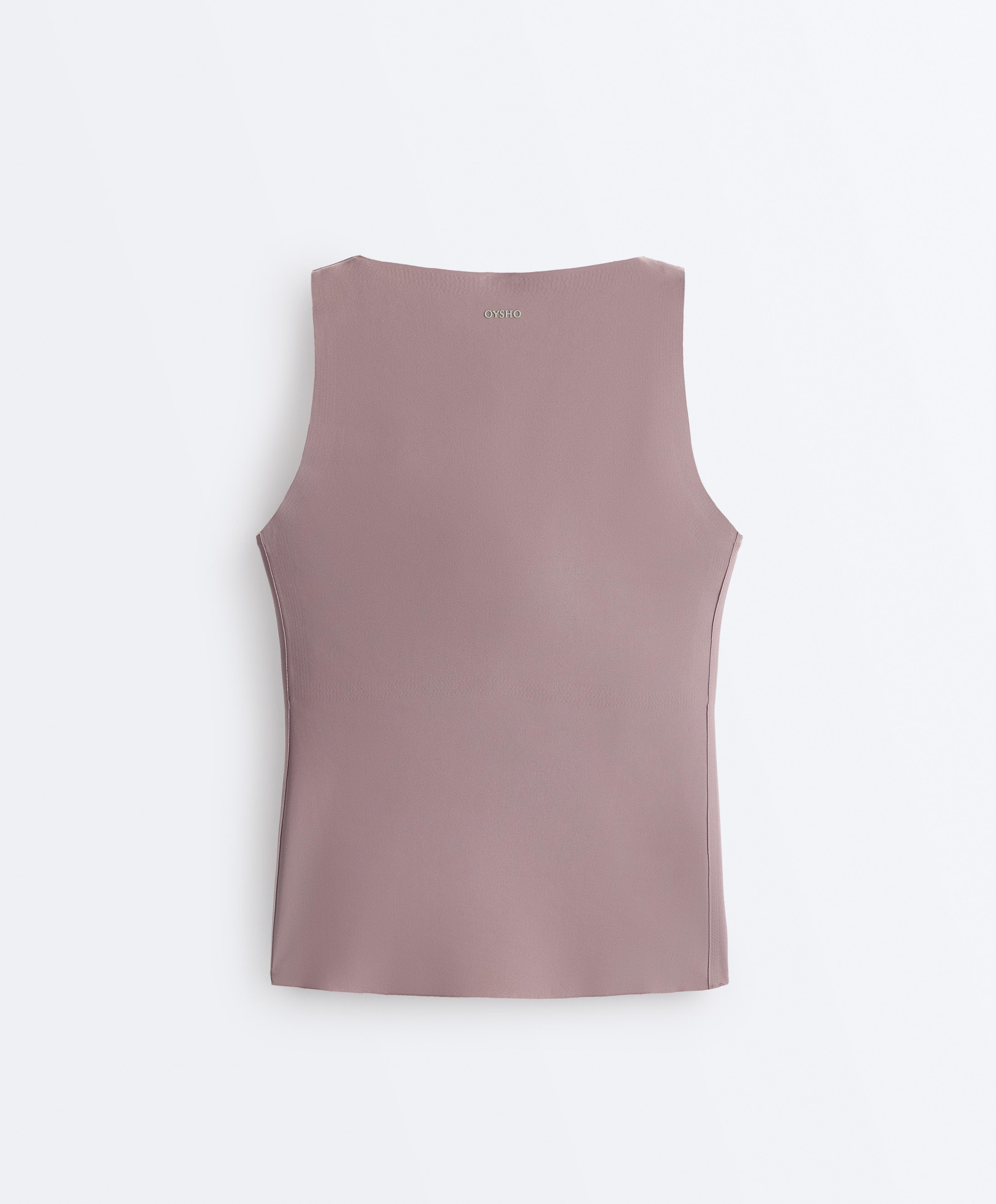 Perfect-adapt strap Tank top — GREY-LILAC