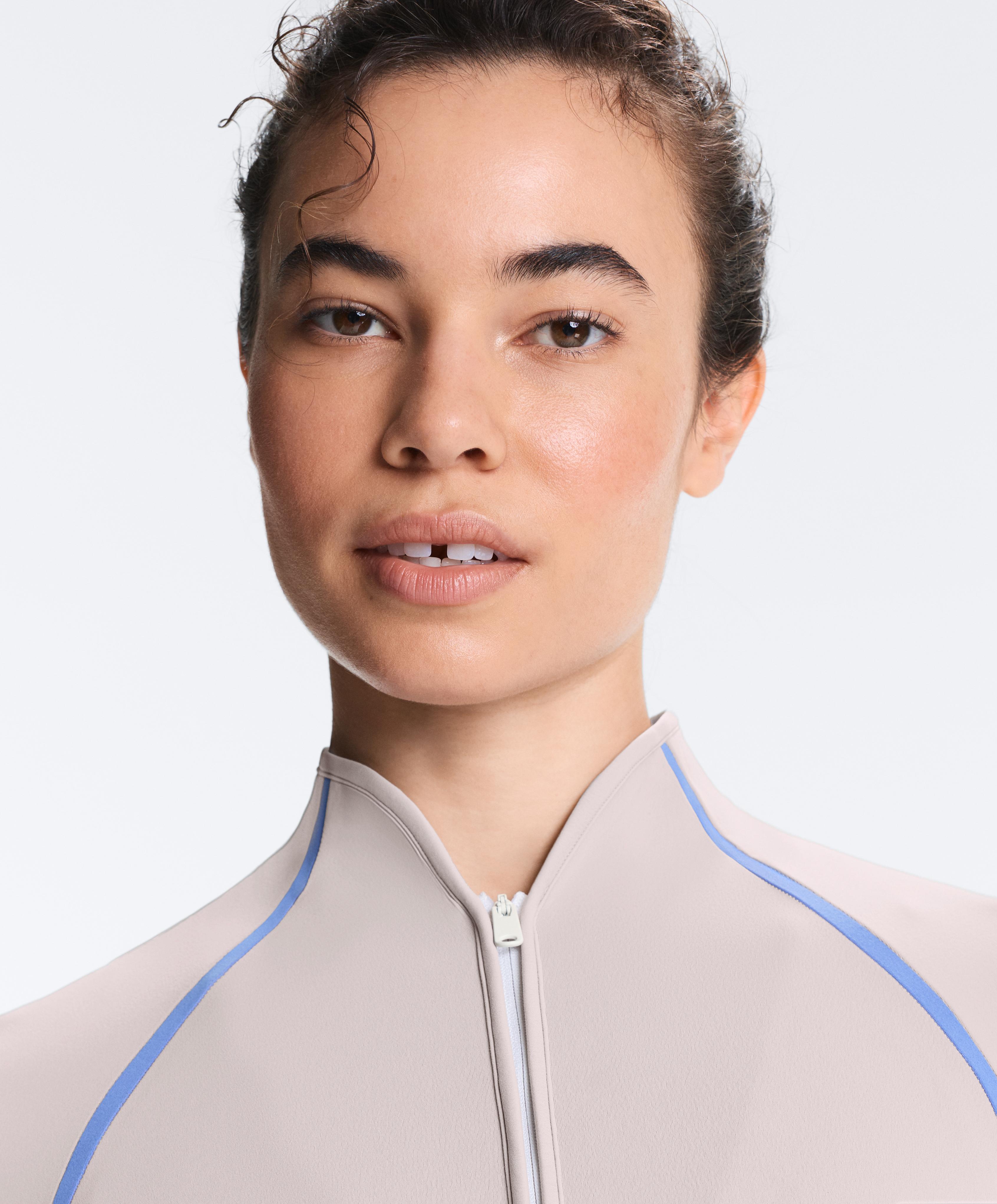 Light warm contrast technical jacket — PINK-MINK