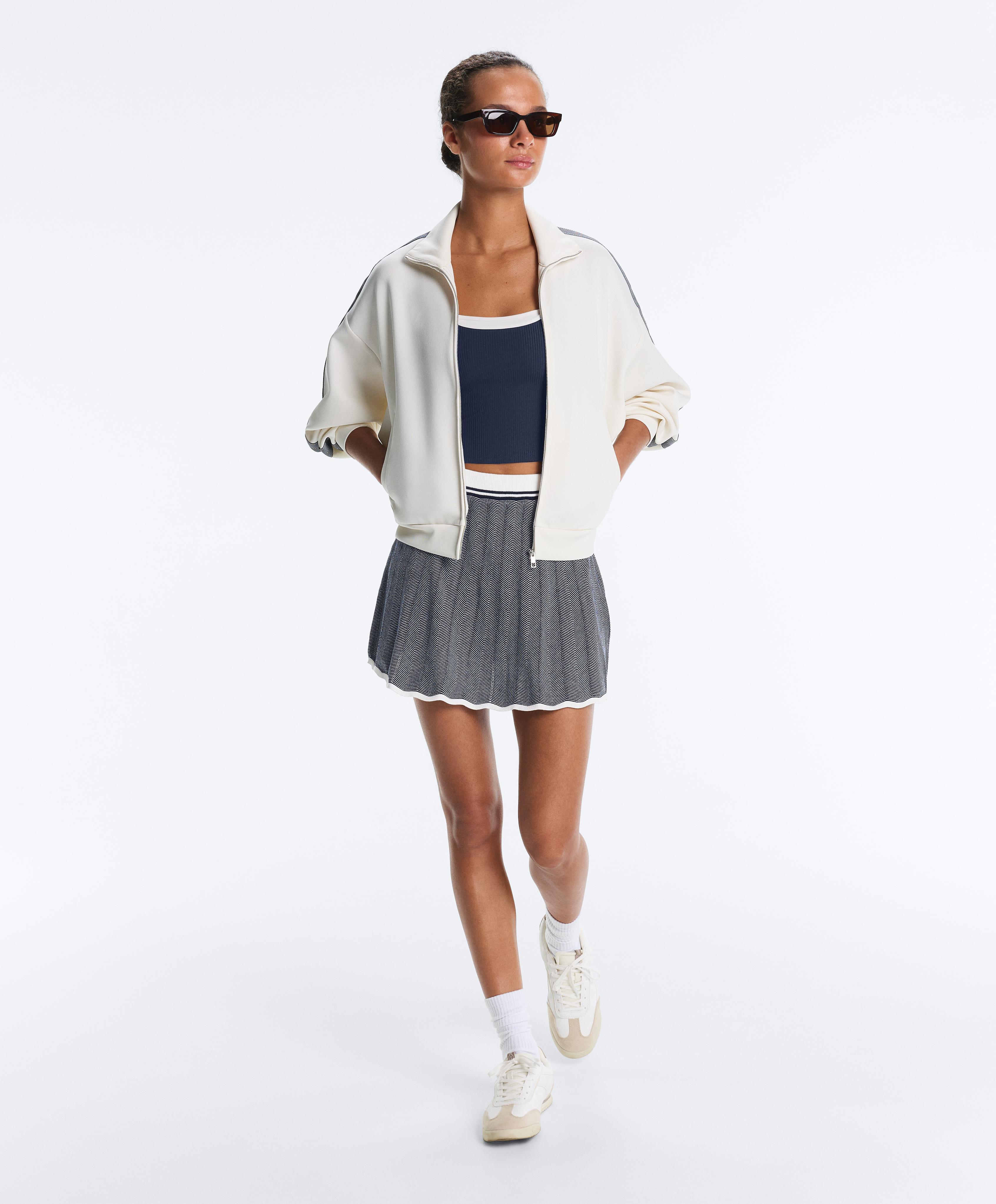 Comfortlux overlay tank top — NAVY BLUE