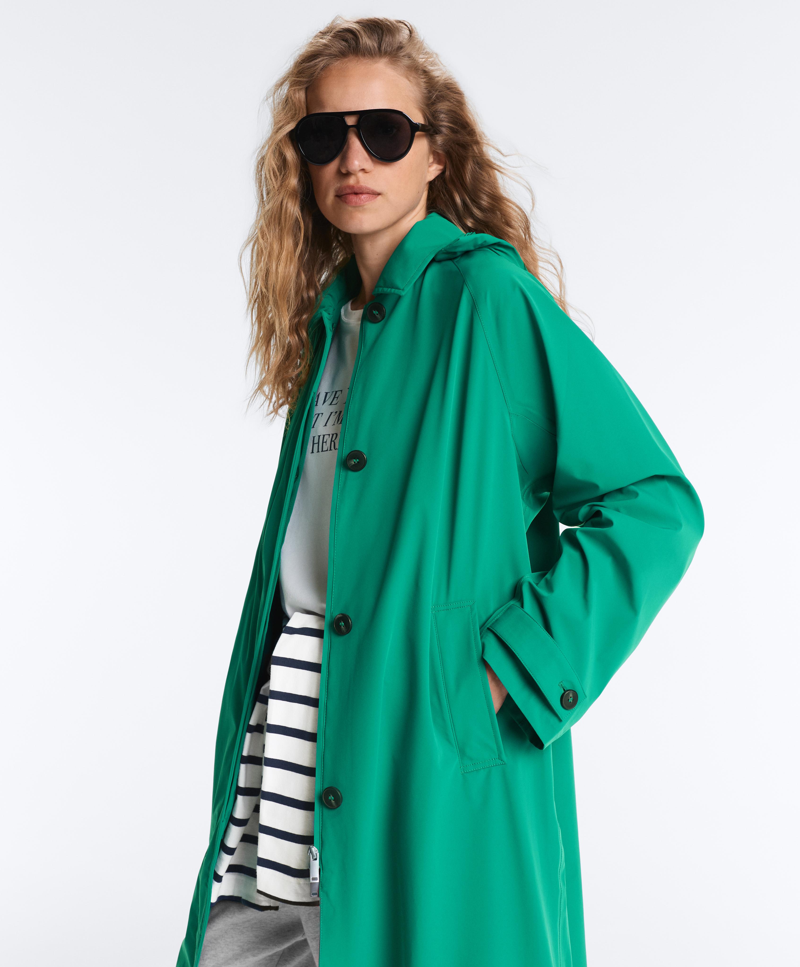 Midi extra lightweight 10k waterproof jacket — EMERALD GREEN