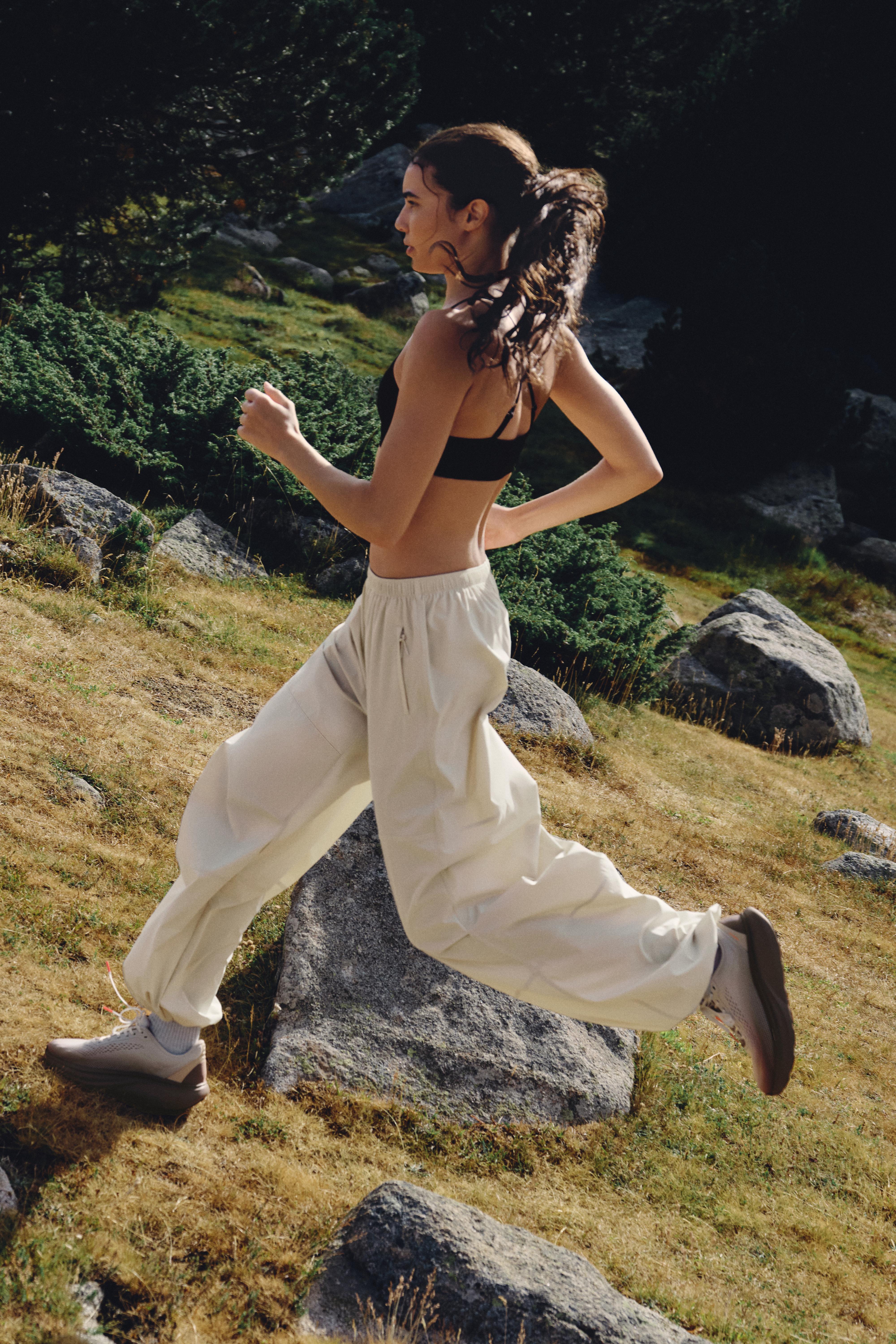 Adjustable technical wide-leg trousers — MARBLE