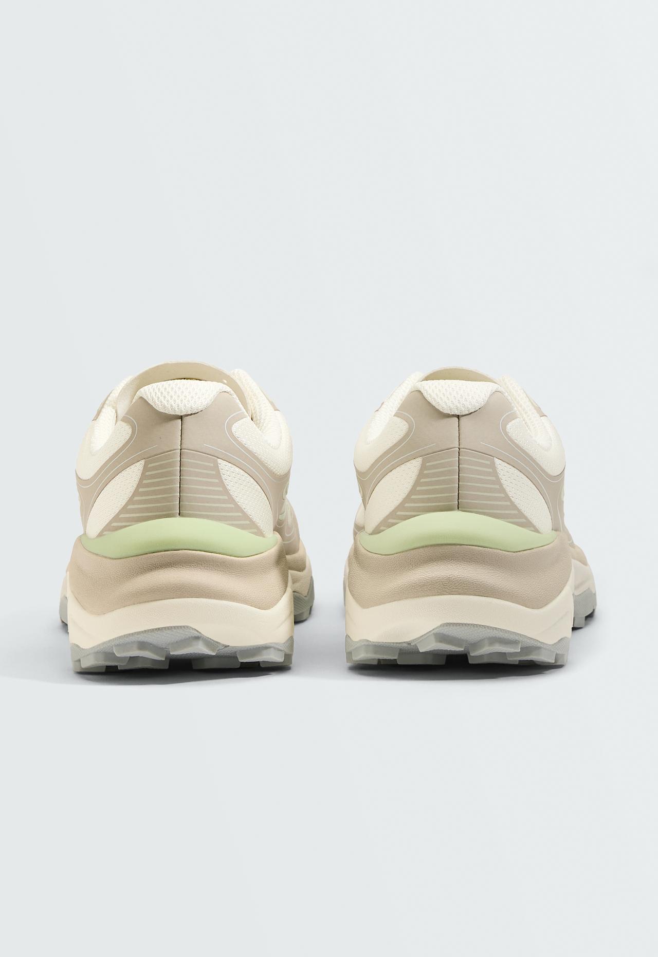 Multi-piece contrast freetime trainers — WHITE