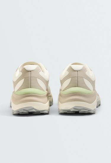 Multi-piece contrast freetime trainers — WHITE 5