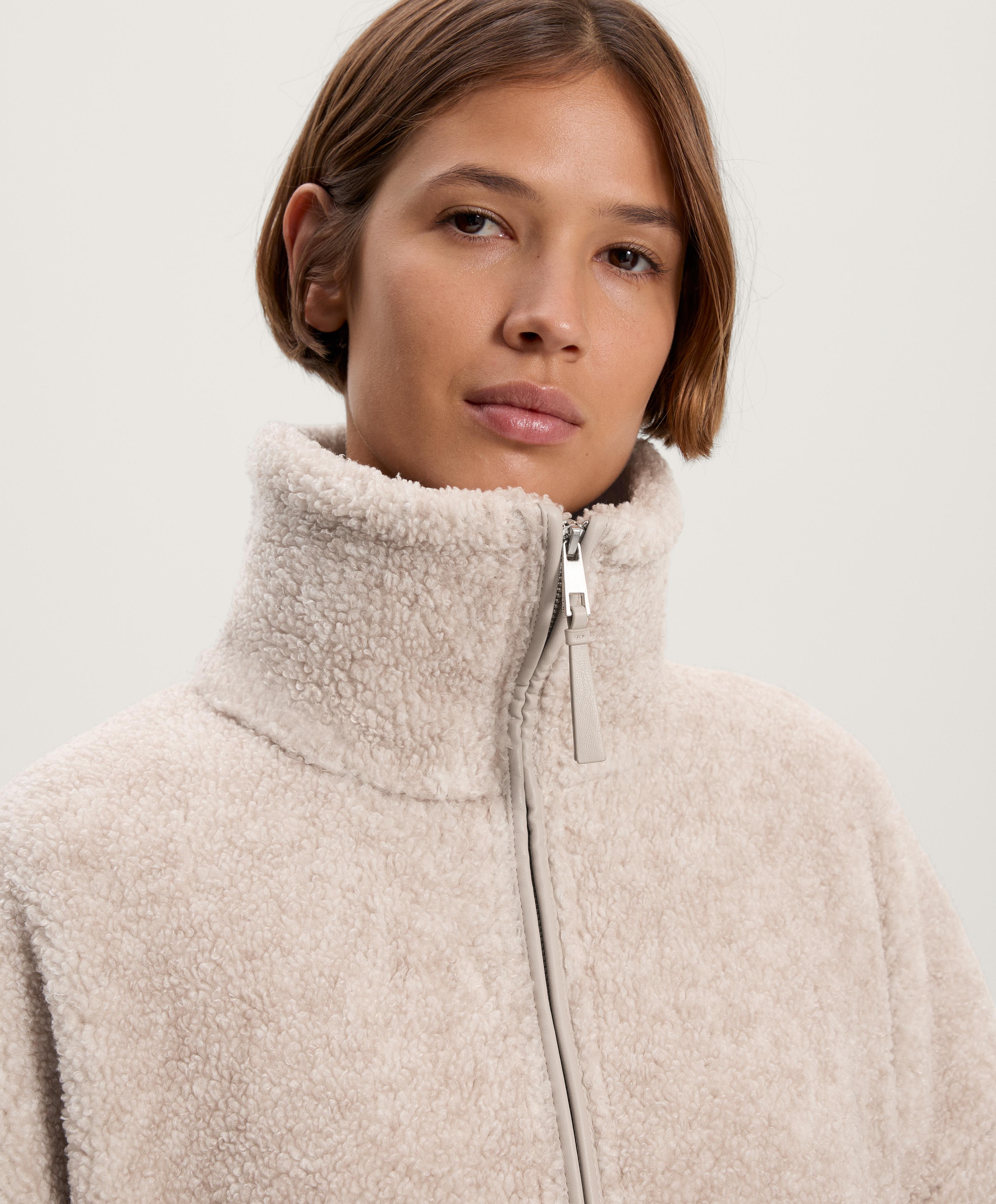 Oversize faux-shearling jacket