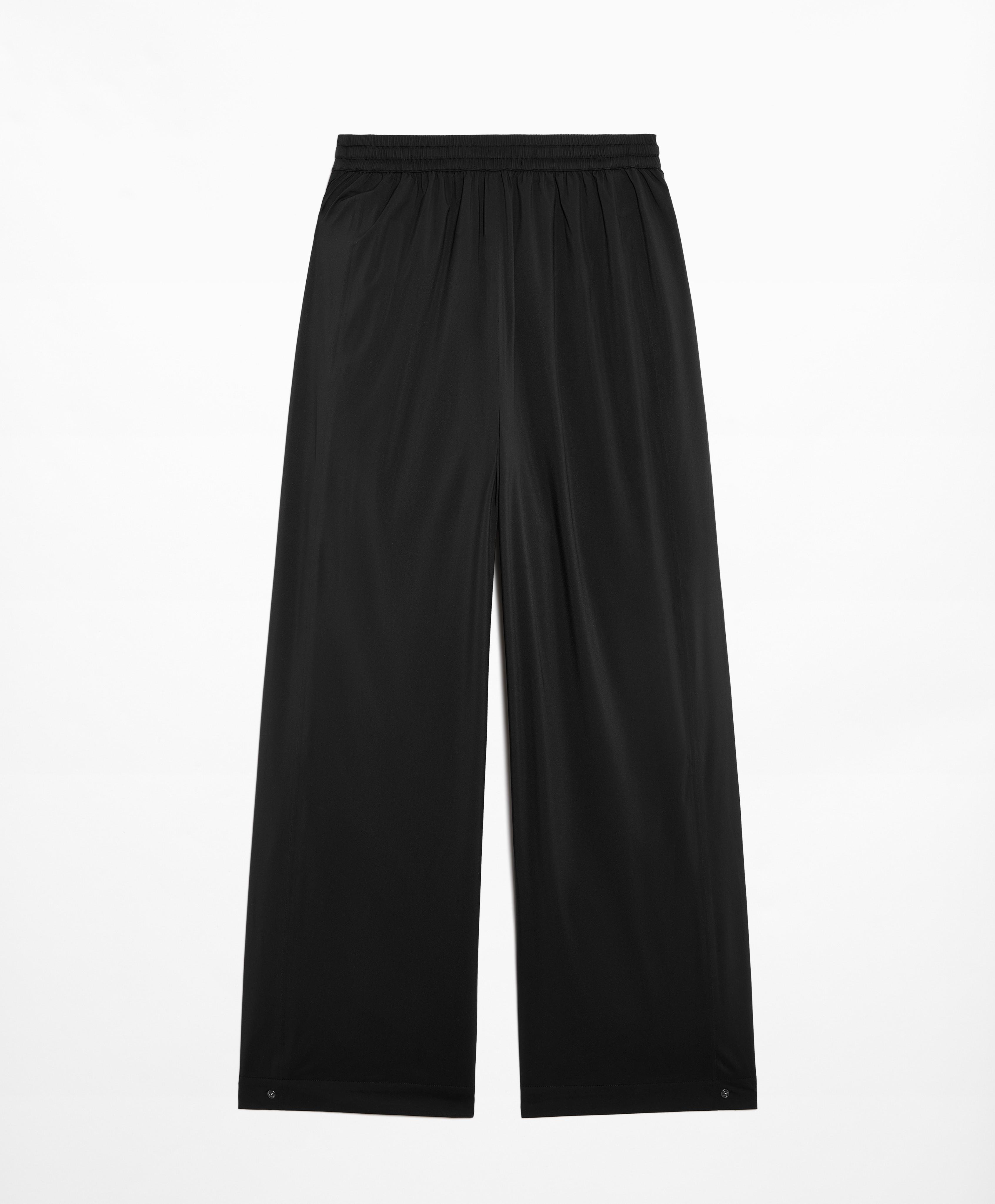 Warm-interior wide-leg trousers - Sale