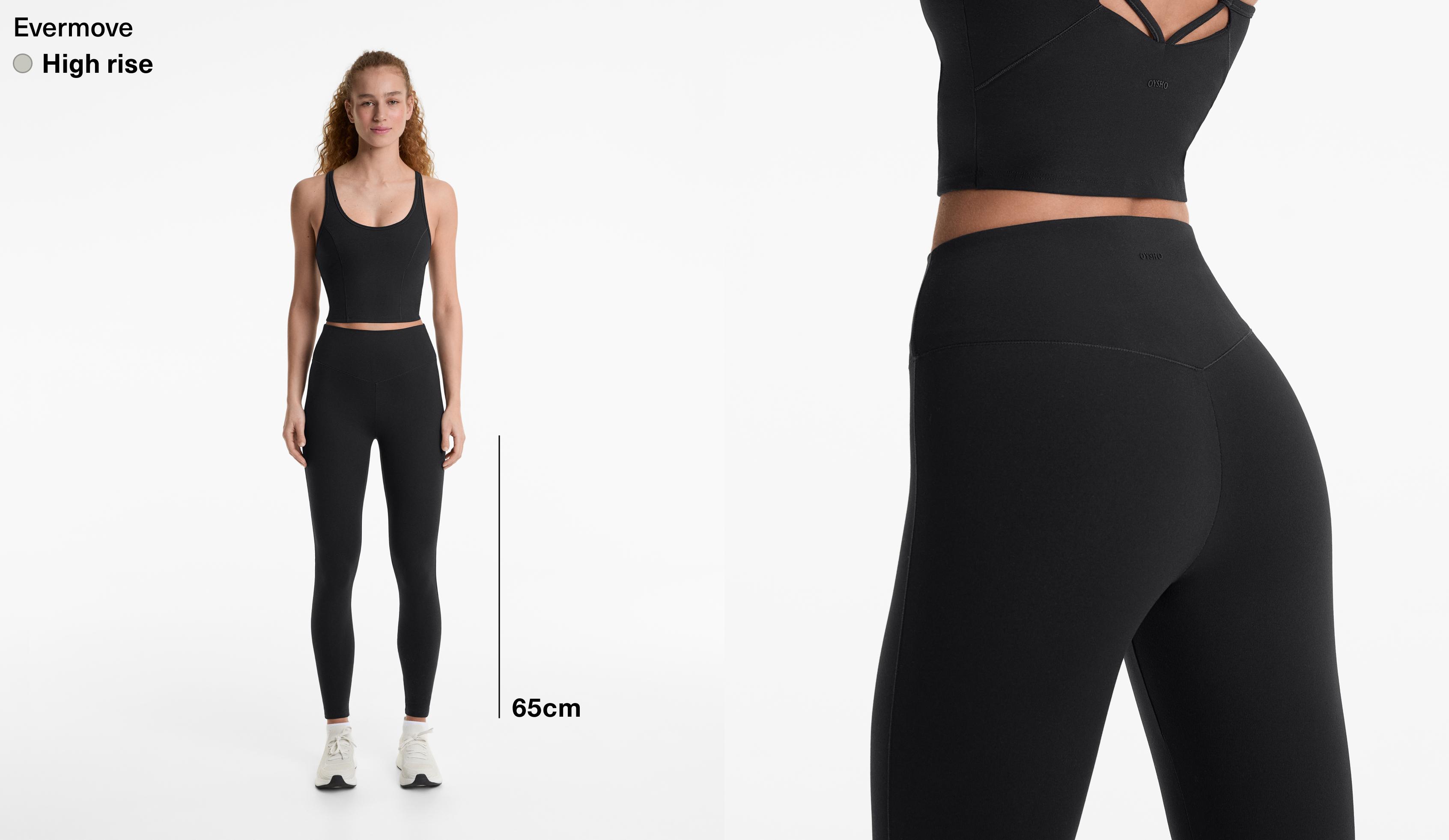 Legging longueur chevilles high rise Evermove 65 cm