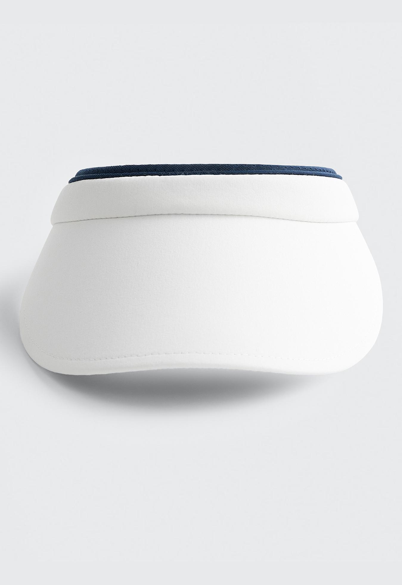 Contrast sports visor — WHITE 
