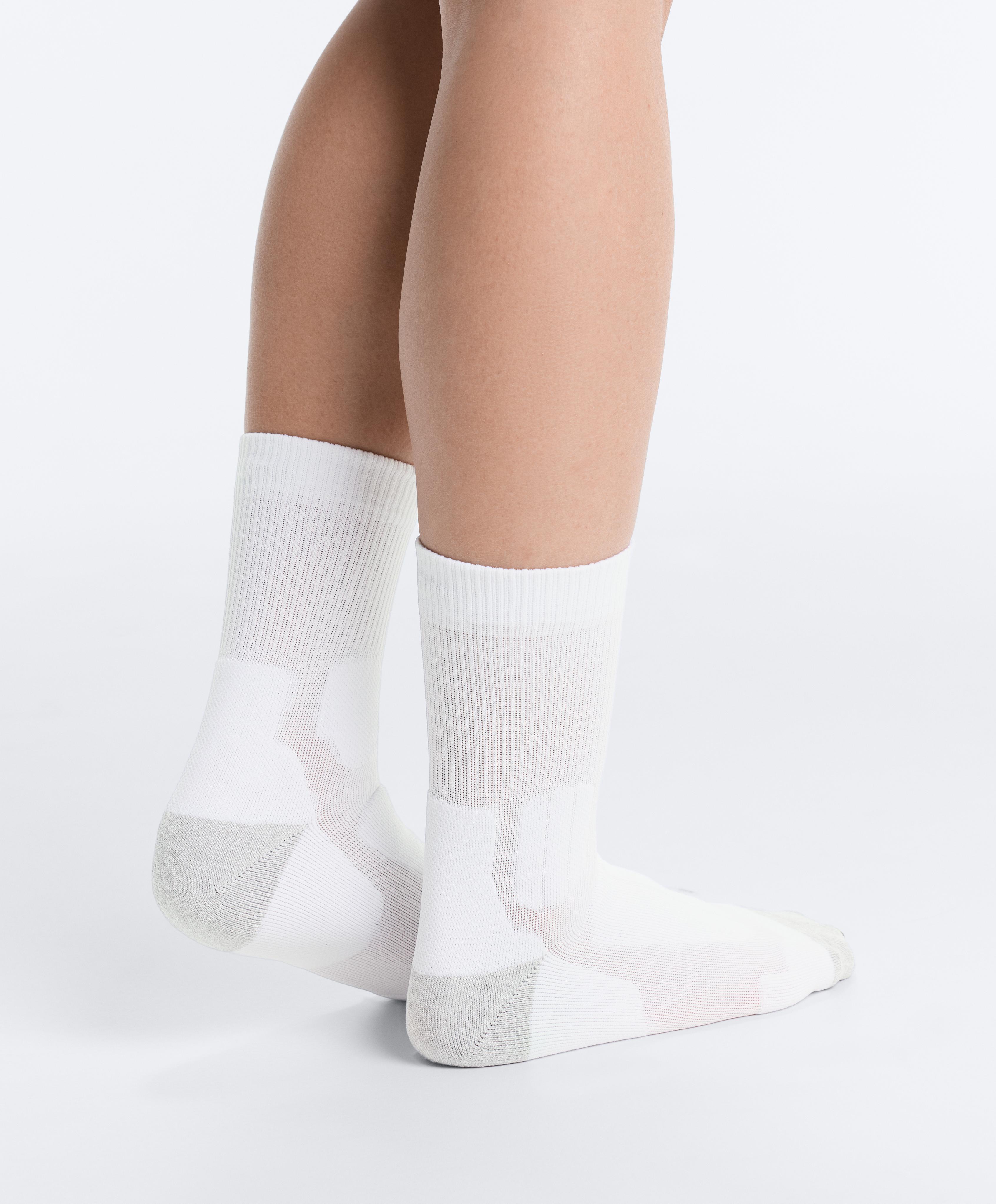 Classic polyamide blend sports socks — SAND MELANGE