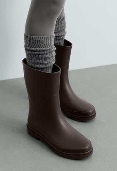 22% cashmere 10% wool long socks — DARK-GREY MELANGE 3
