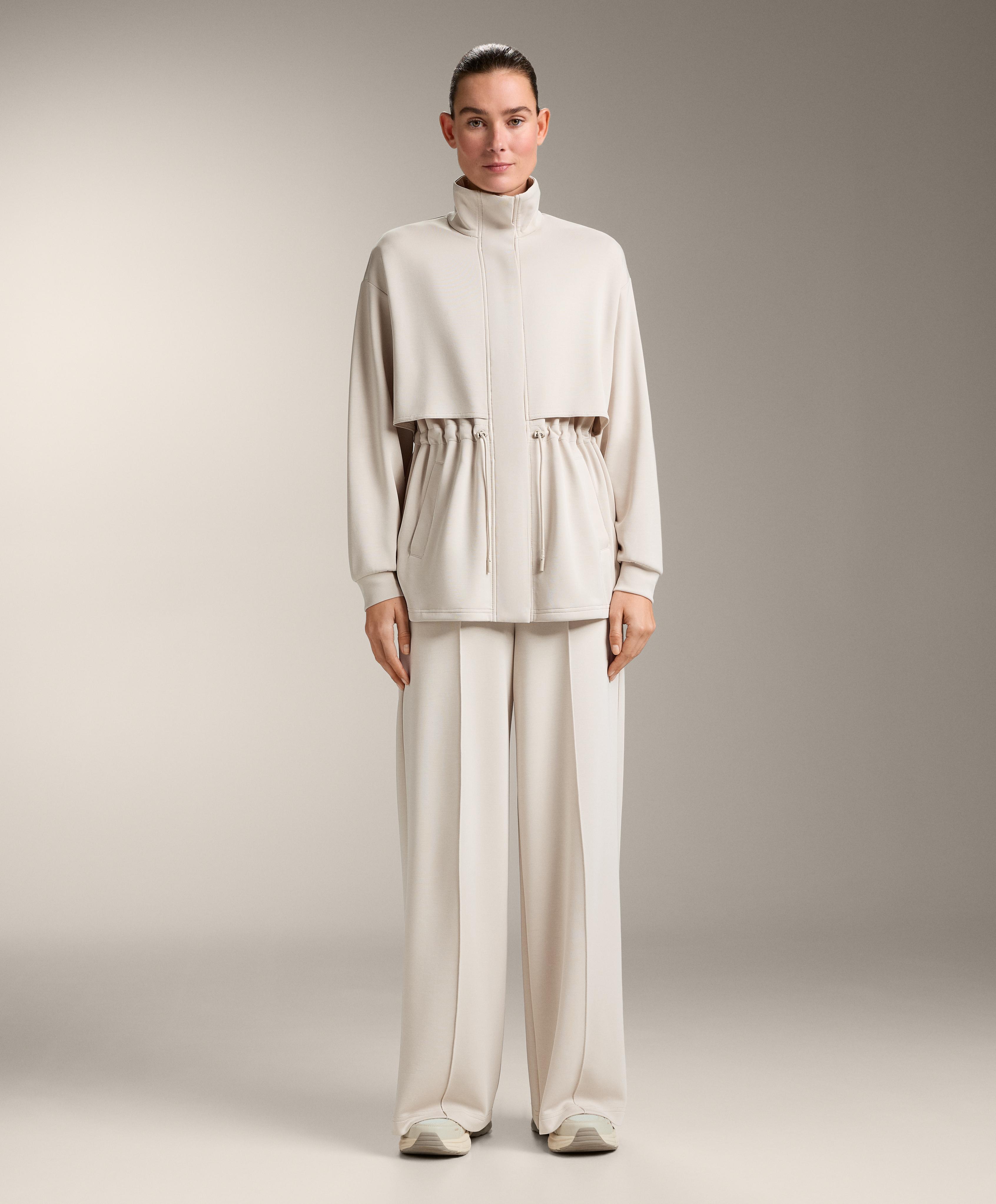 Straight-leg trousers with soft-touch modal and crease Straight-leg trousers with soft-touch modal and crease