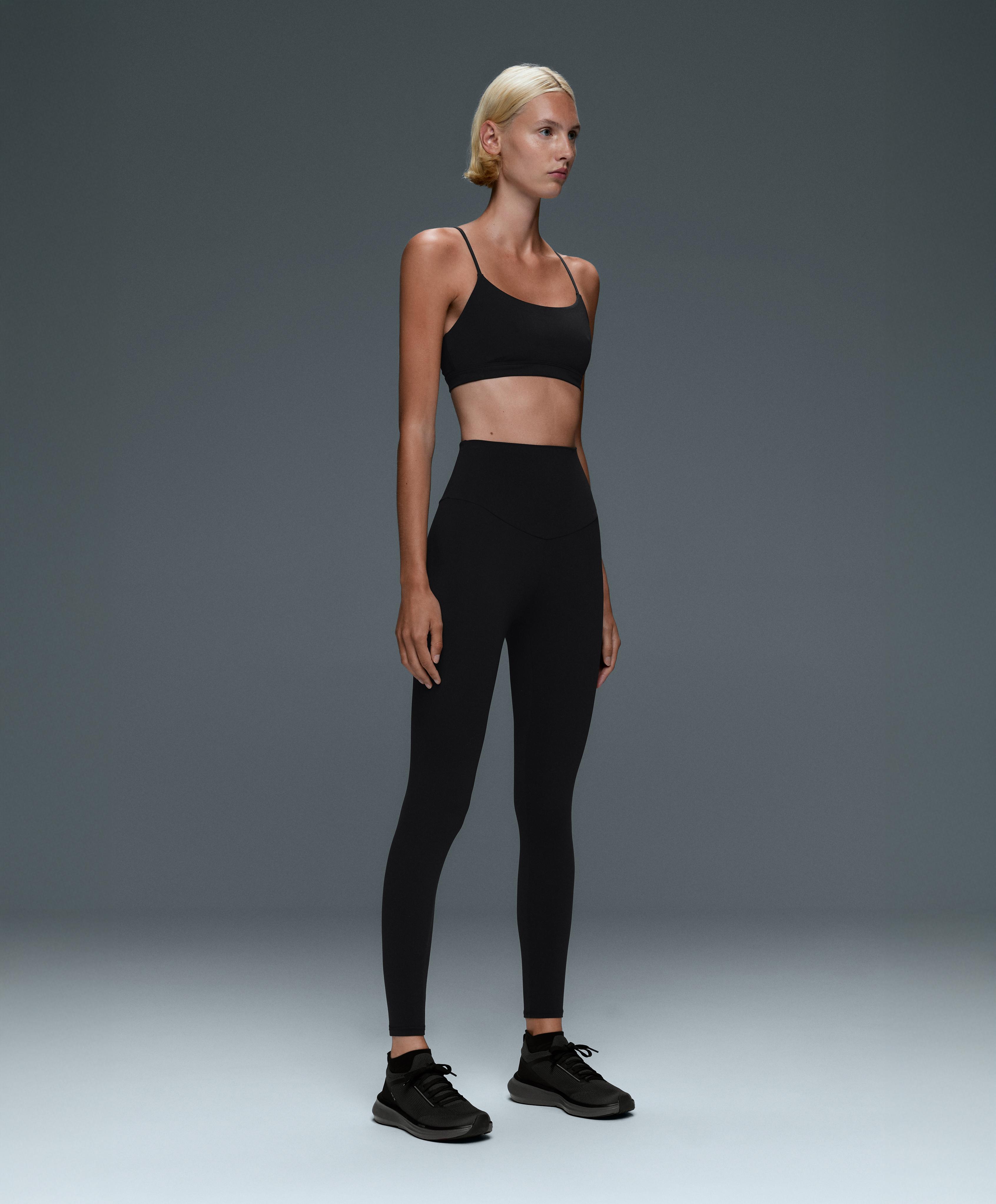 Low-support strap Comfortlux sports bra — BLACK