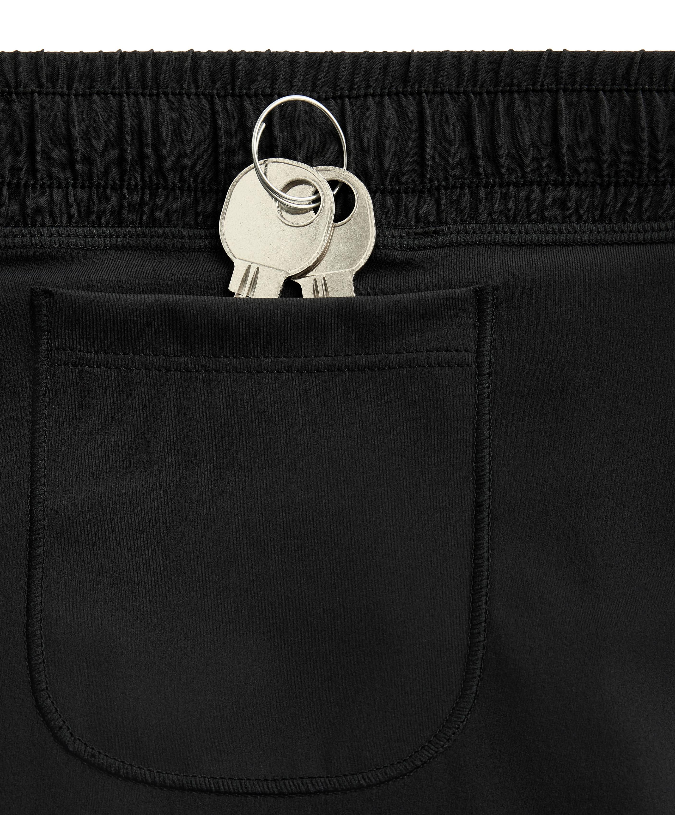 Light Touch 2-in-1 mid-rise shorts — BLACK