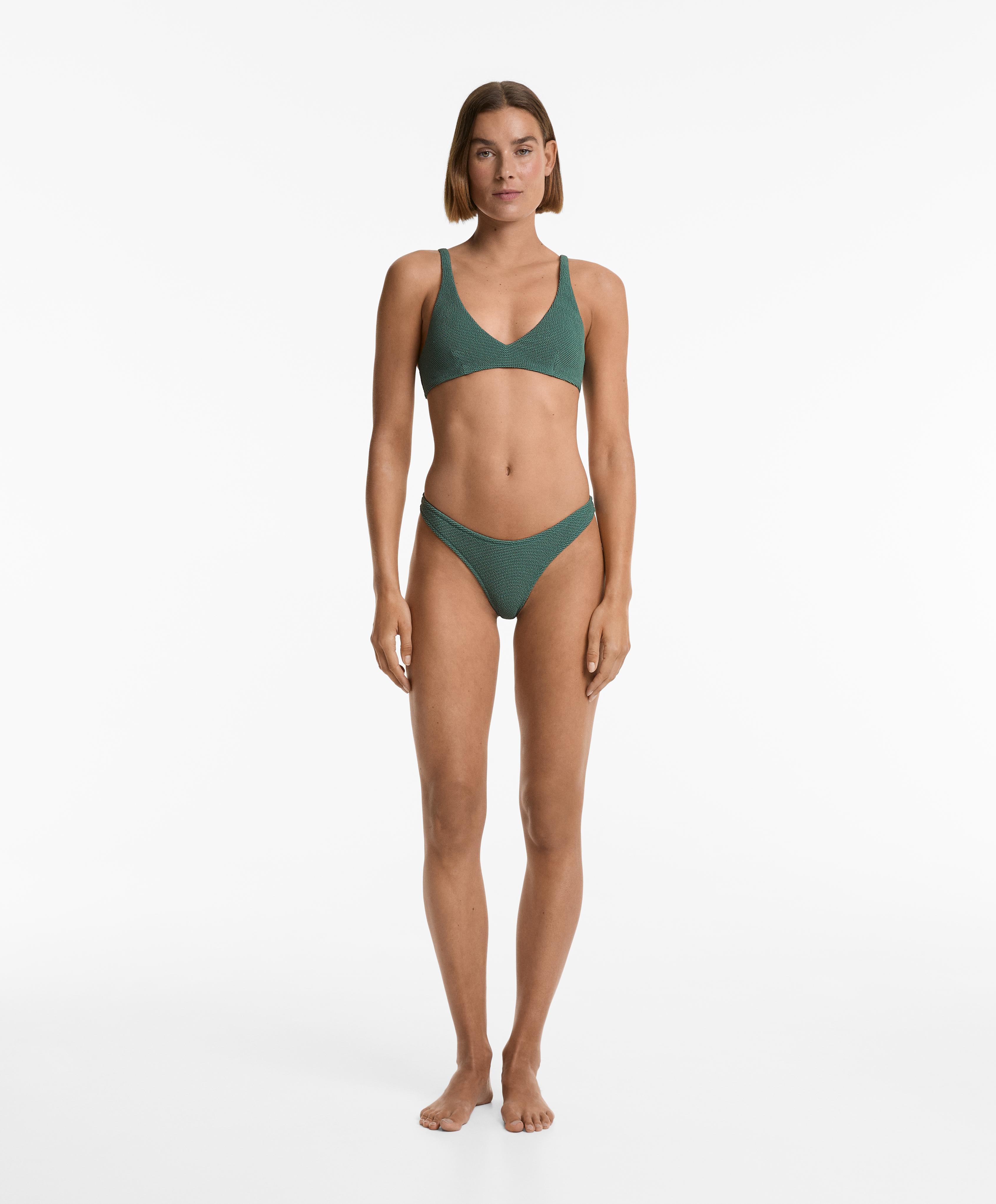 Crinkle U-cut Brazilian bikini bottoms - Sale Crinkle U-cut Brazilian bikini bottoms - Sale