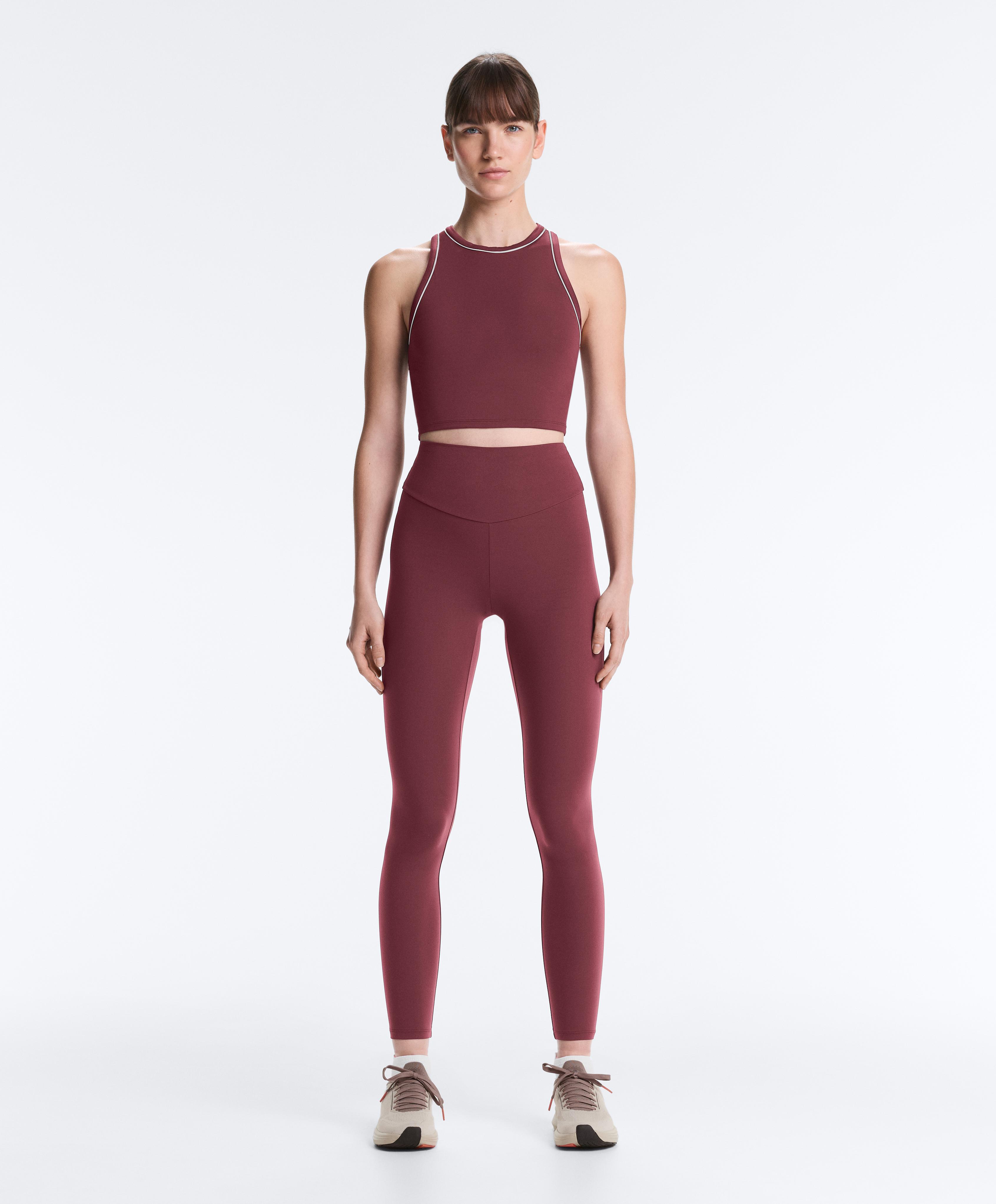 Comfortlux halterneck tank top — CHERRY