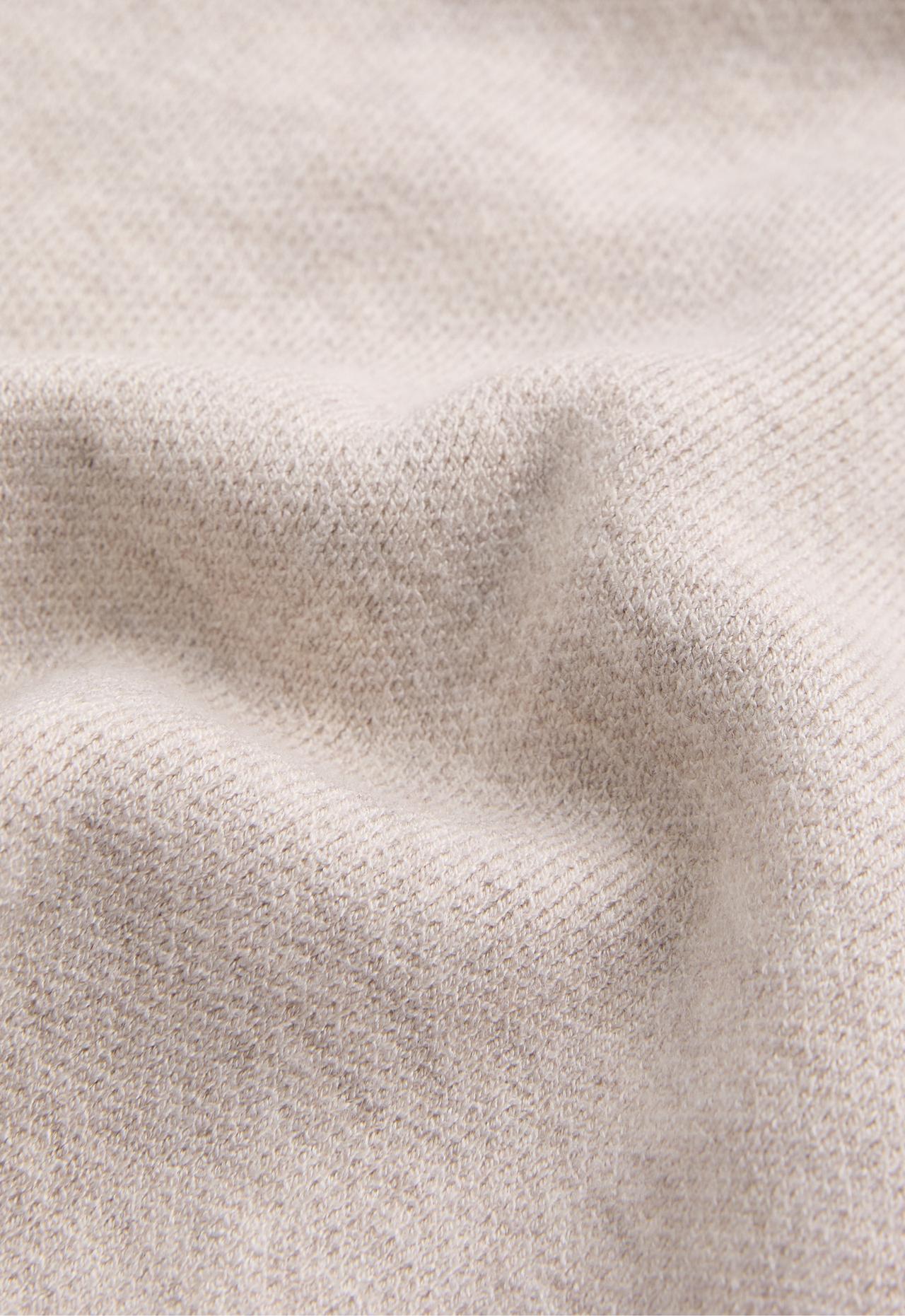 Knit waffle hooded jacket — PALE ASPHALT