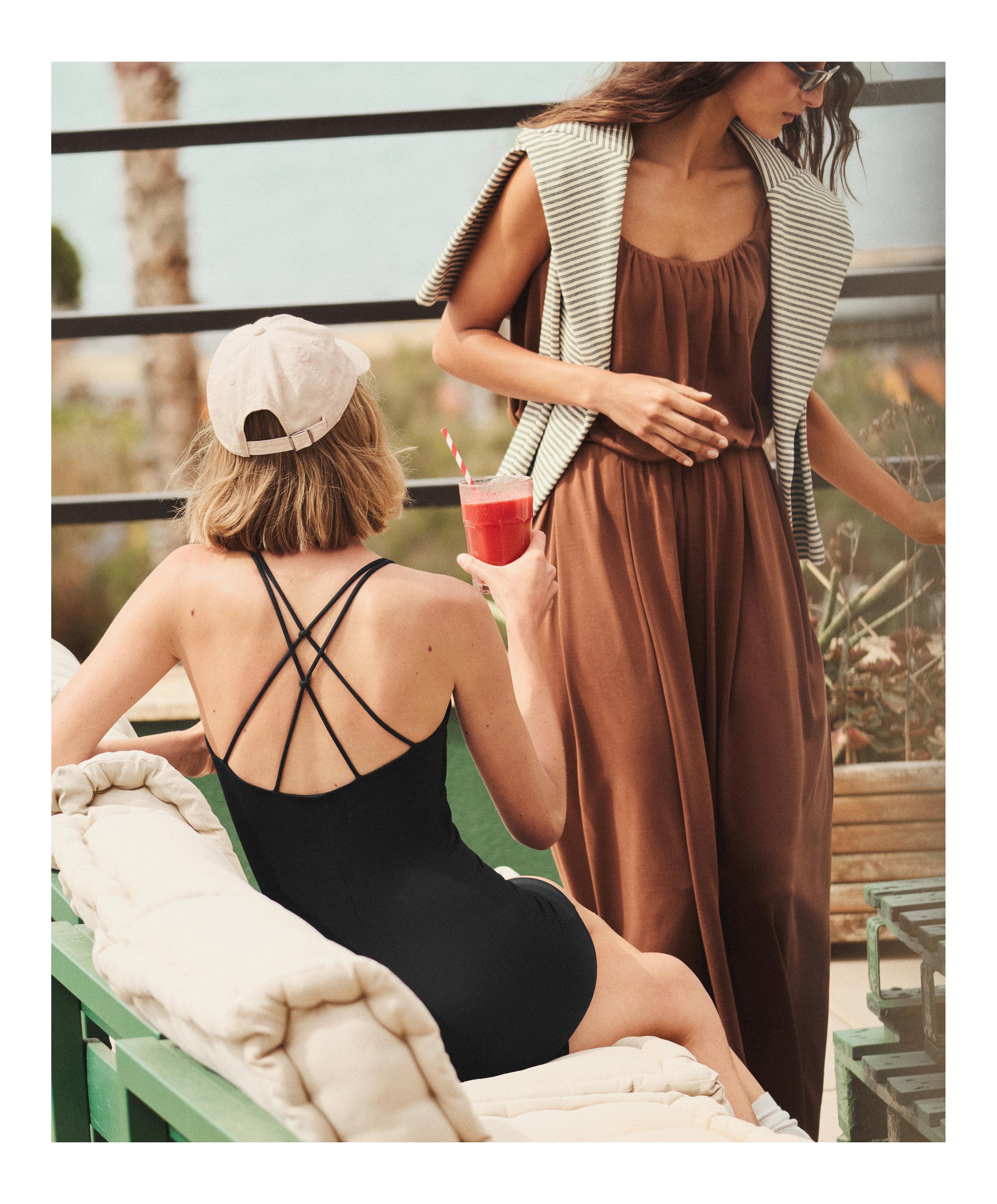 Modal blend Balloon trousers — TERRACOTTA