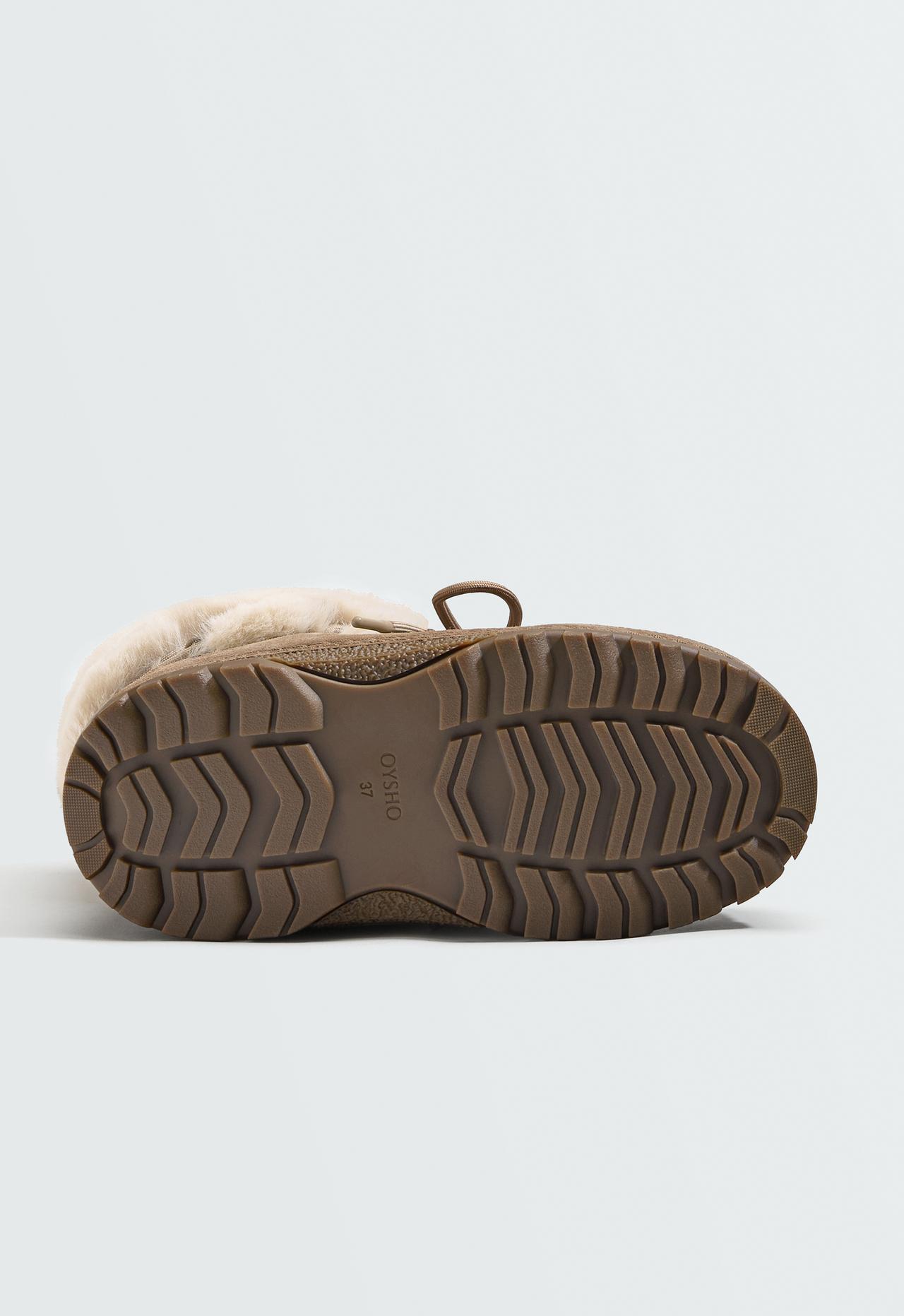 Technical suede lace-up boot — MINK