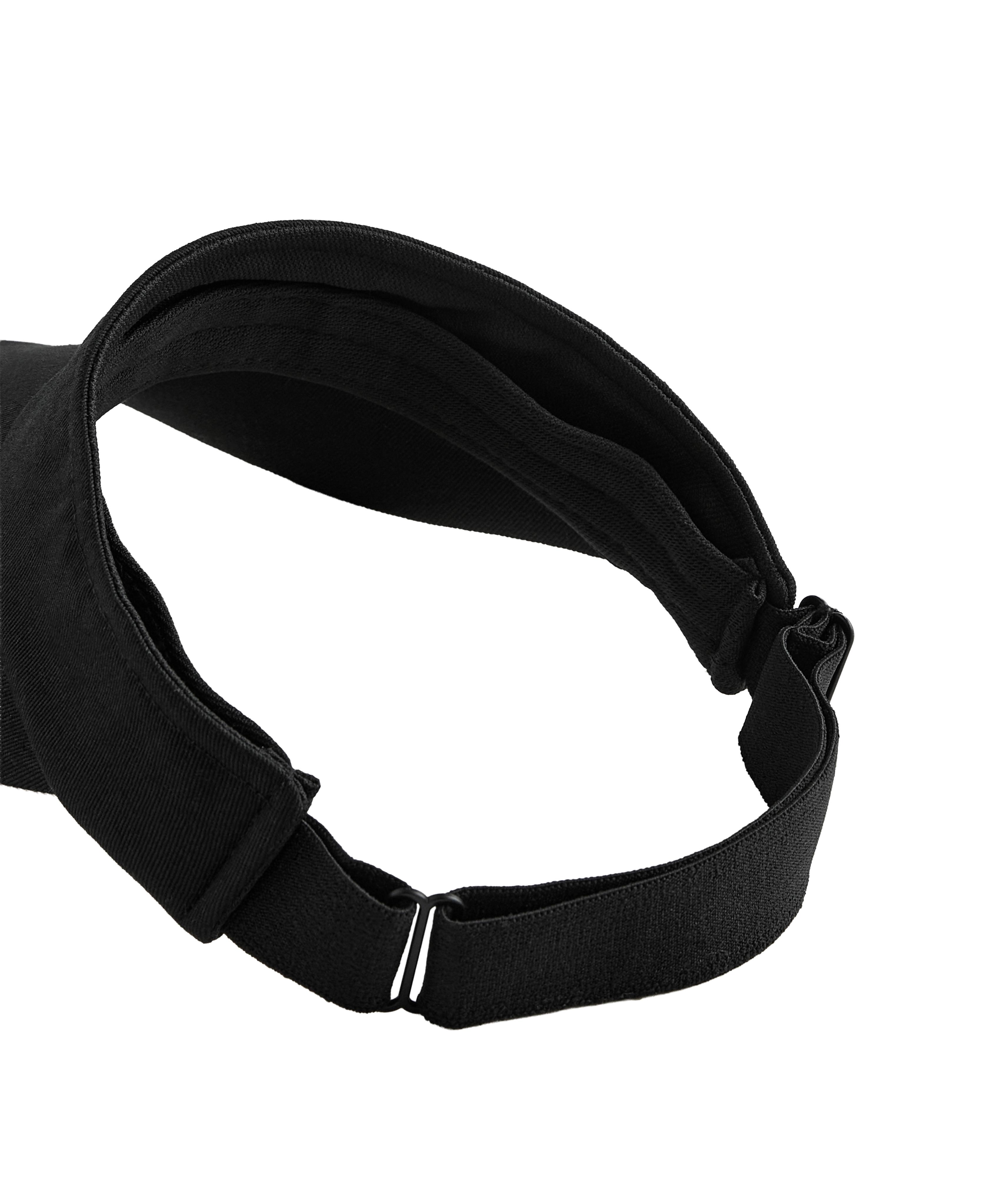 Sports piping visor — BLACK