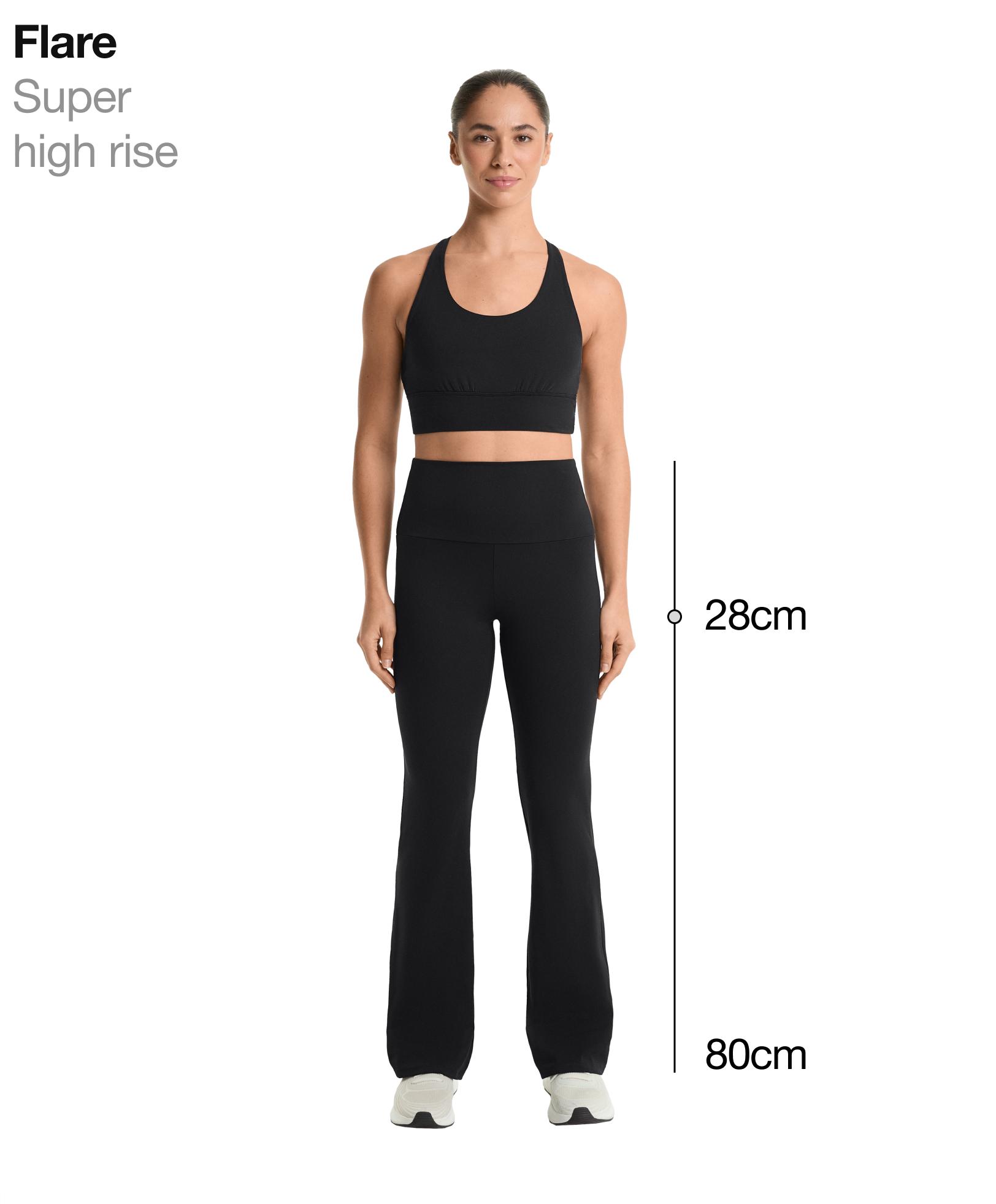 Super high rise comfortlux 80cm flare trousers