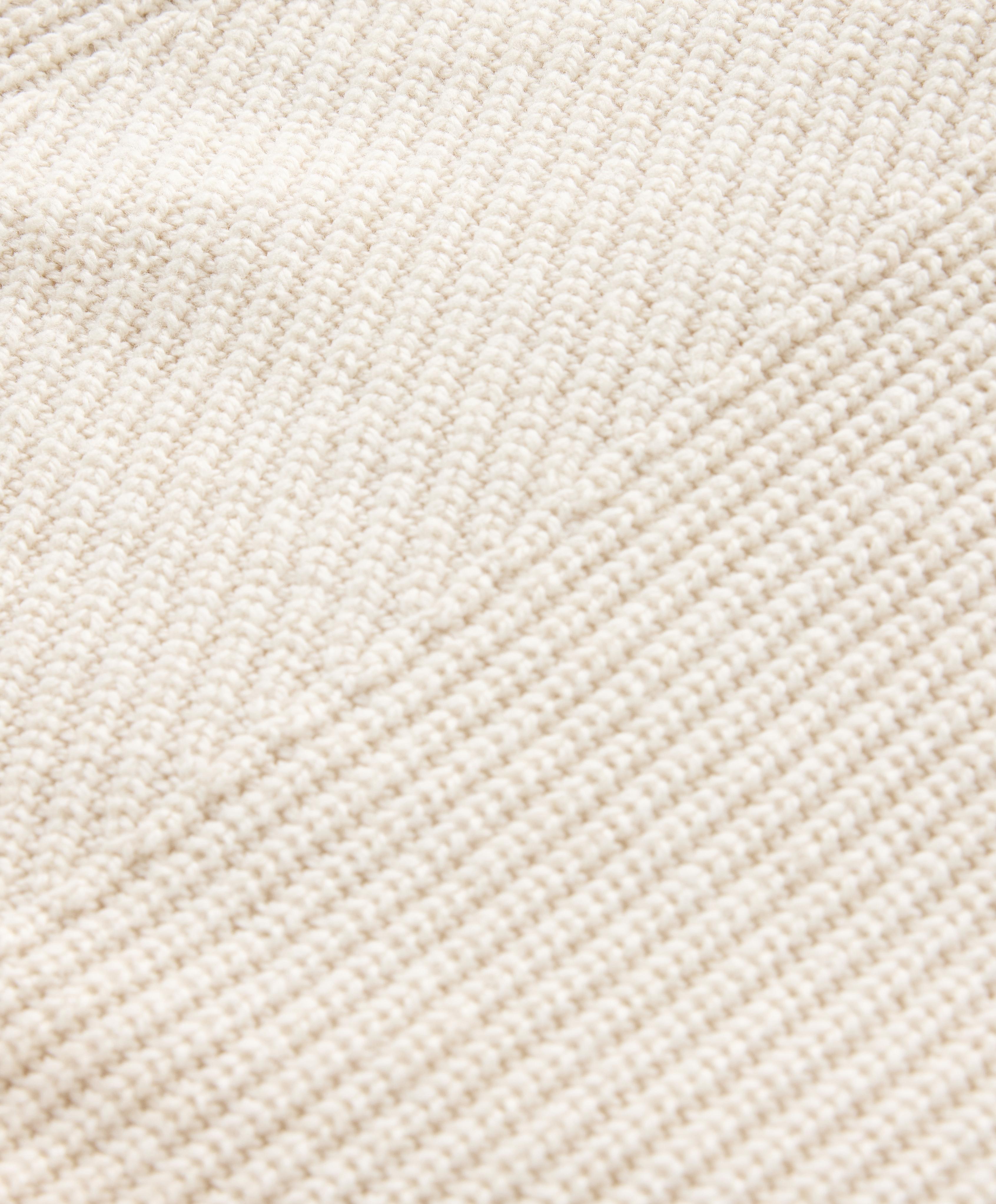 Knit jacket with lapel collar