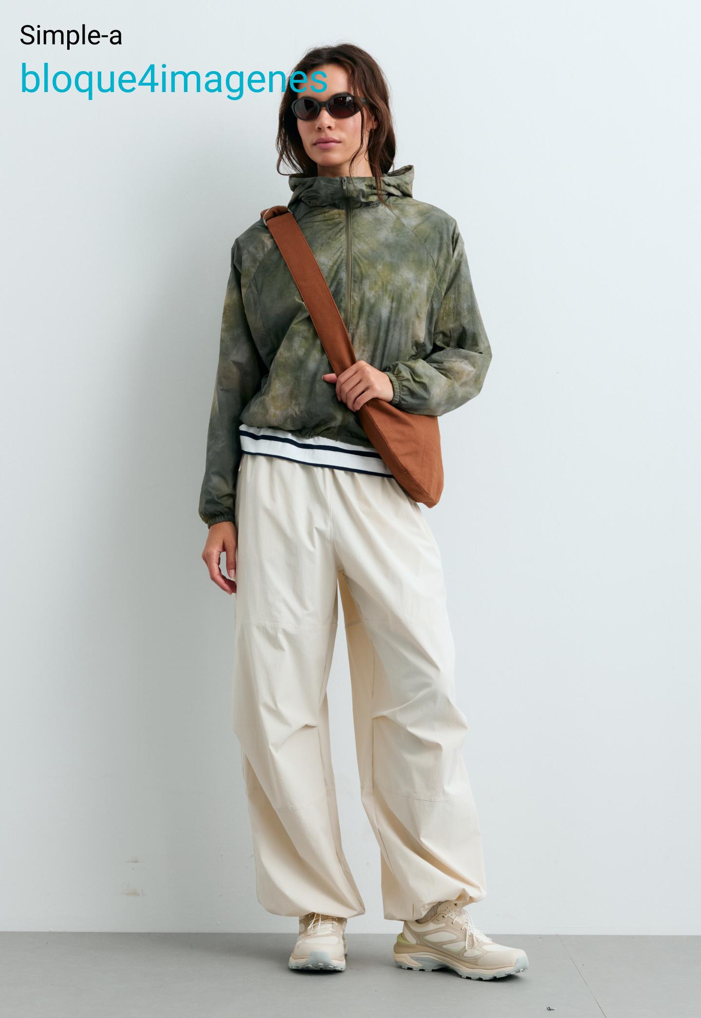 100% linen crop balloon trousers — SAND MELANGE