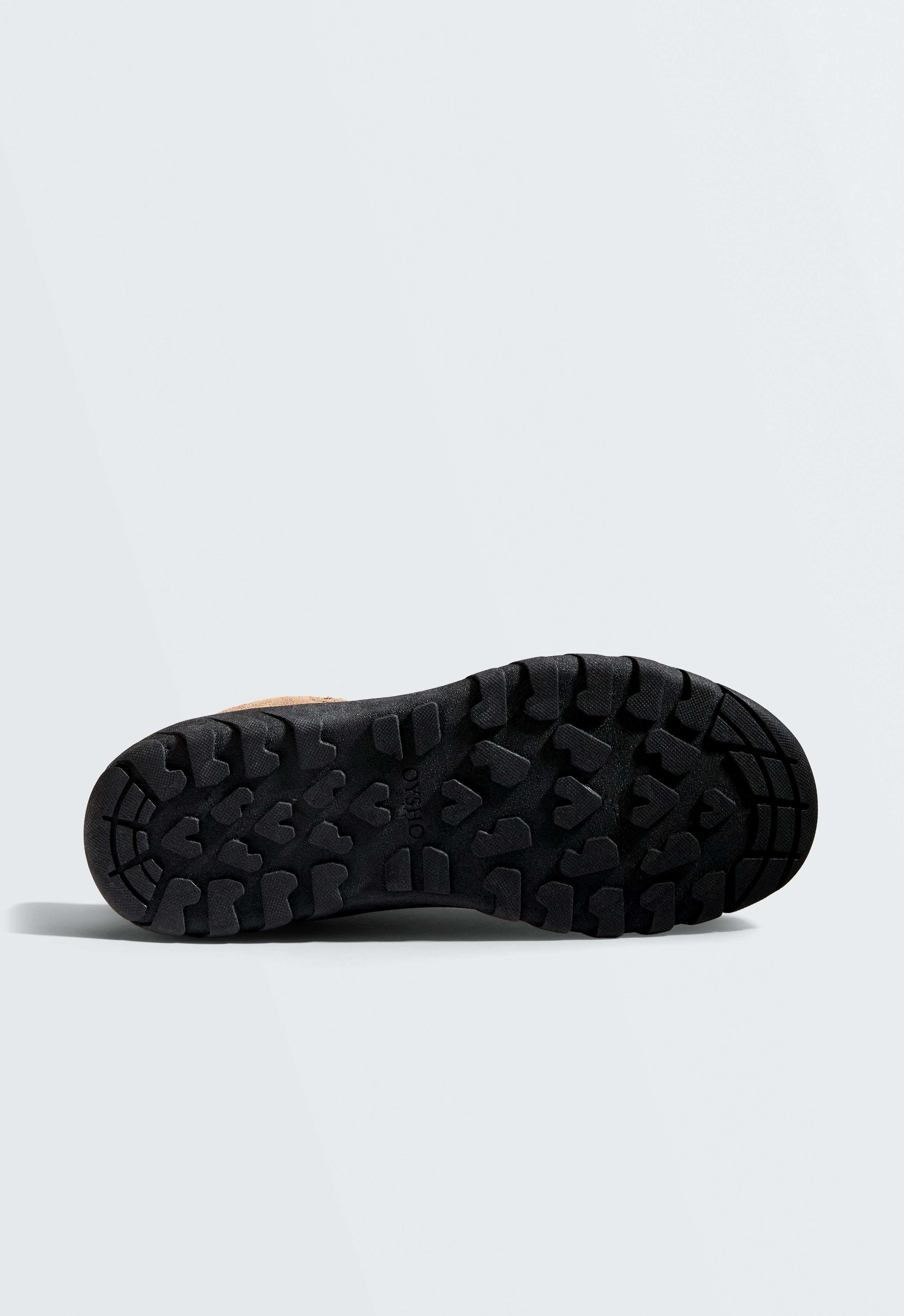 Split-leather trainers — NATURAL