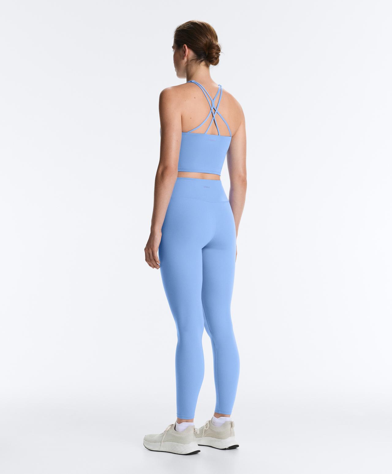 Comfortlux strap tank top with cups — PALE LAVENDER BLUE