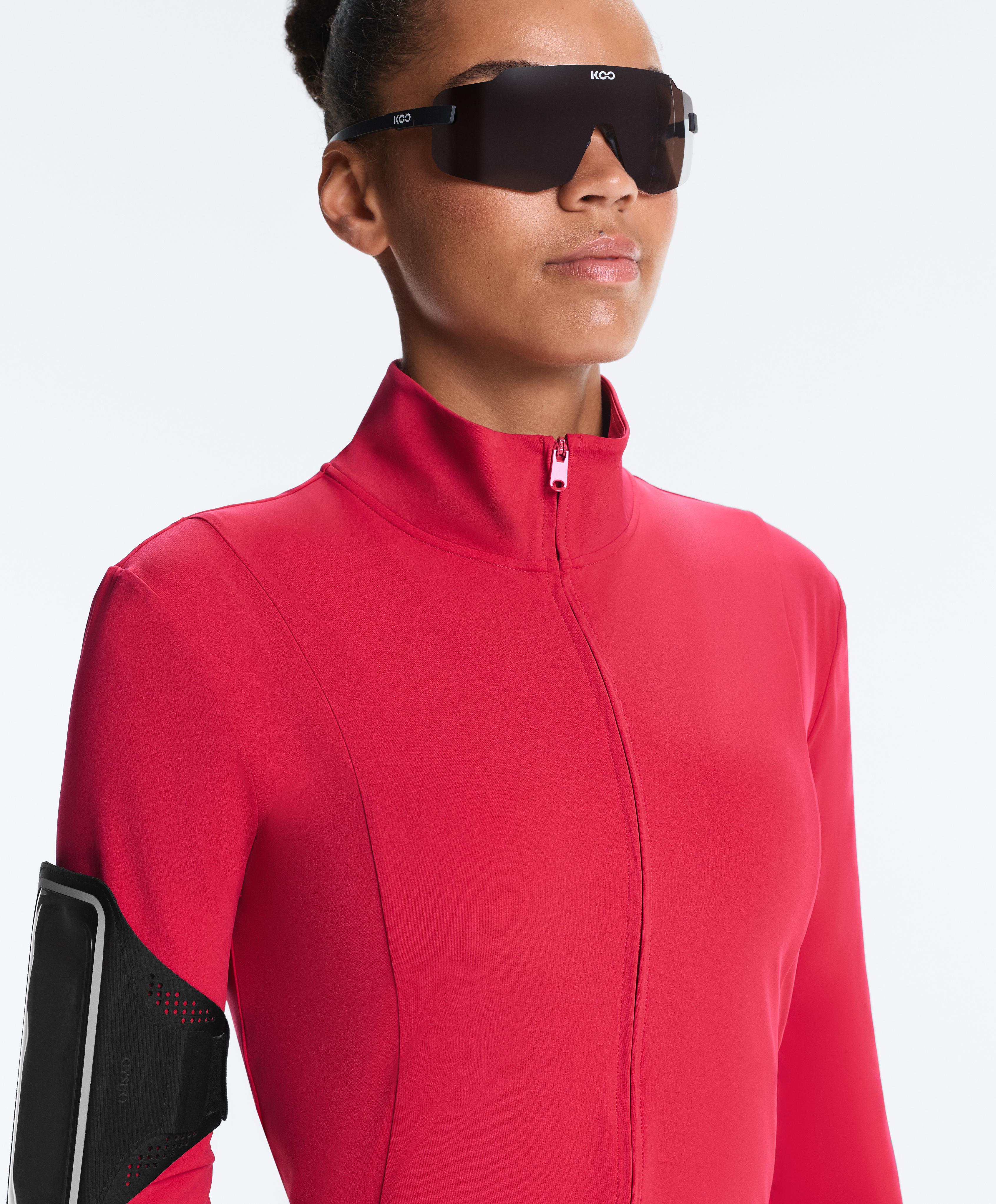 Short Light Touch technical jacket — RED